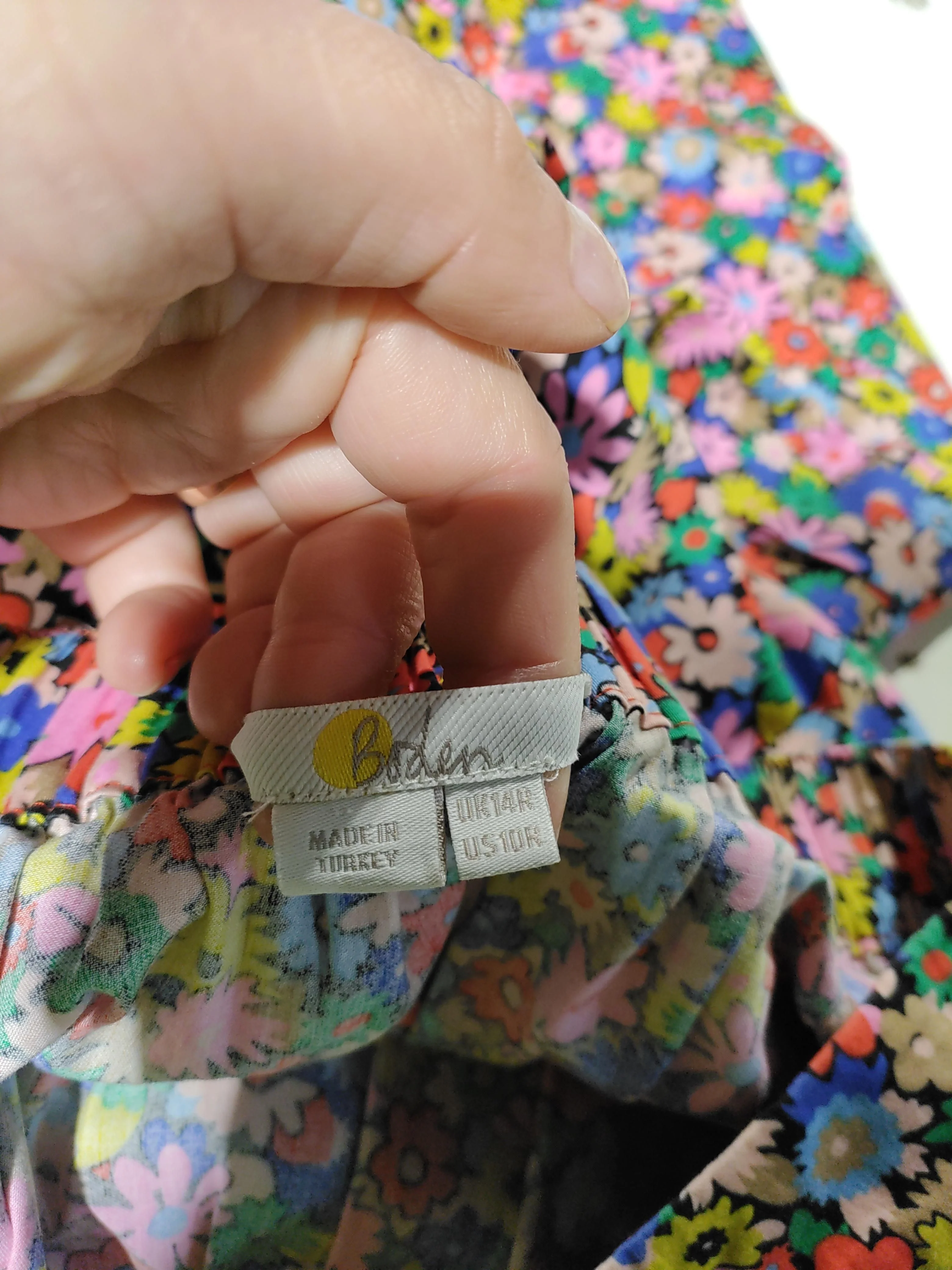 Boden Women's Midi Skirt UK 14 Multi Floral 100% Cotton Midi A-Line - Image 5