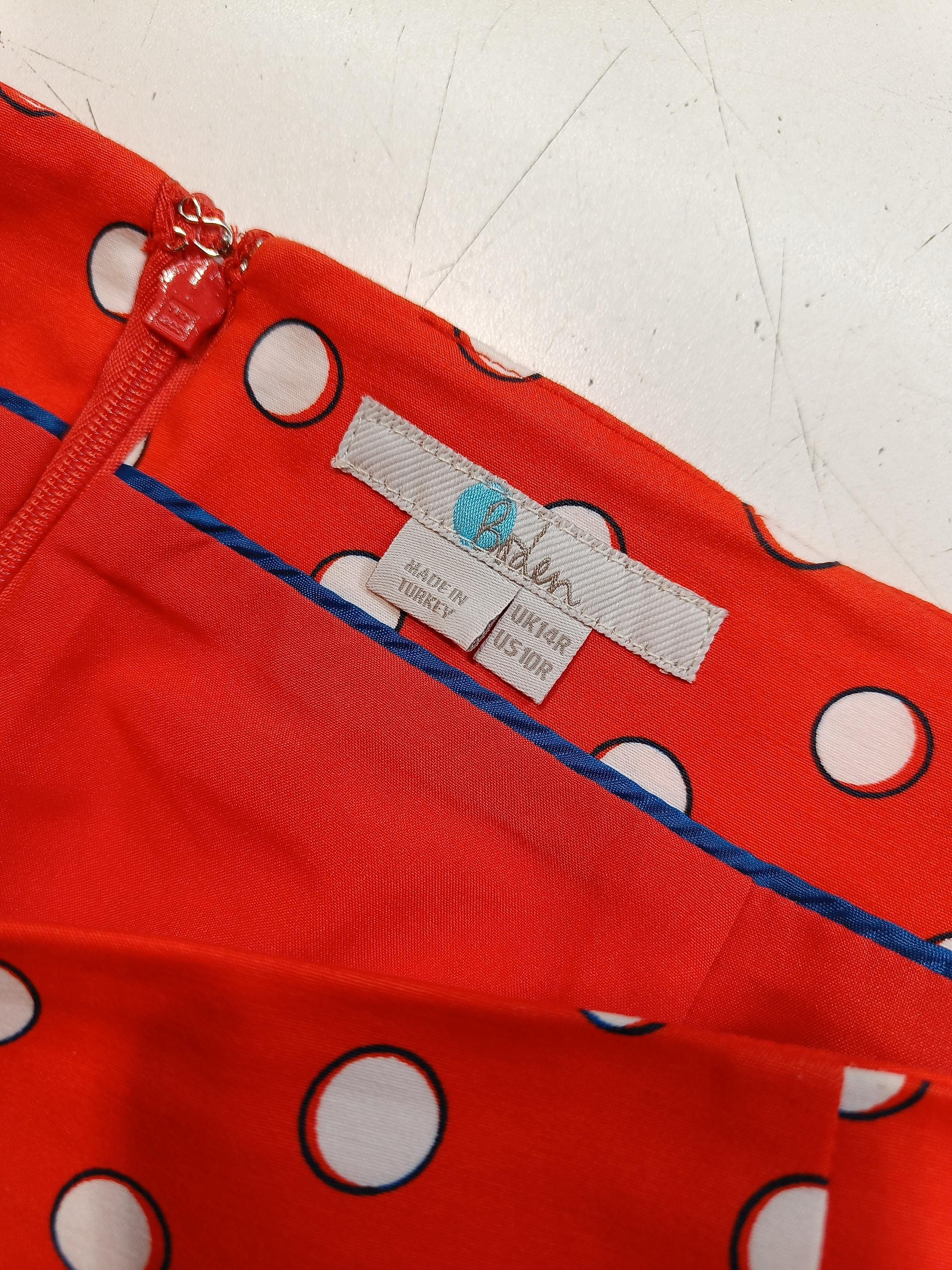 Boden Women's Midi Skirt UK 14 Red Cotton - Image 5