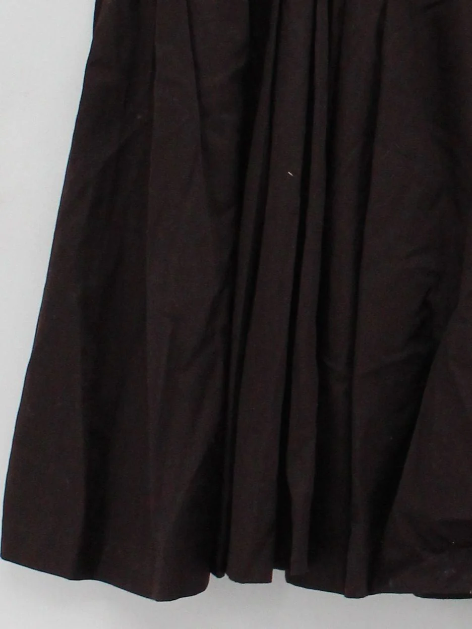 Boden Women's Midi Skirt UK 16 Brown Cotton with Acetate Midi Pleated - Image 4