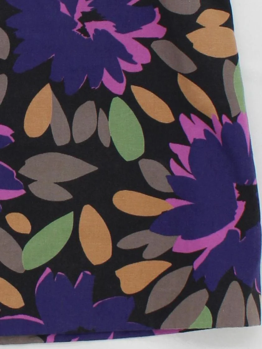 Boden Women's Midi Skirt UK 16 Multi Floral Cotton with Polyester Midi A-Line - Image 4
