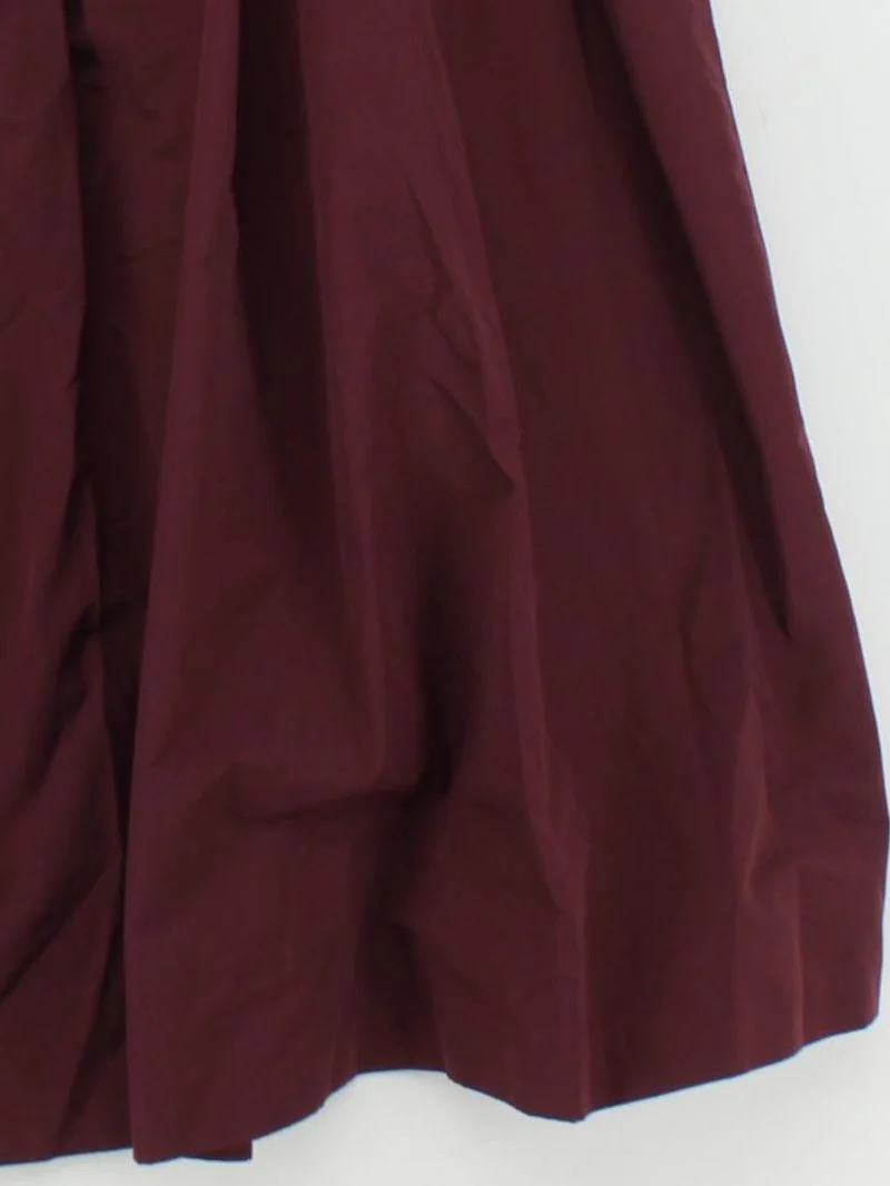 Boden Women's Midi Skirt UK 18 Red Polyester with Cotton Midi Pleated - Image 4