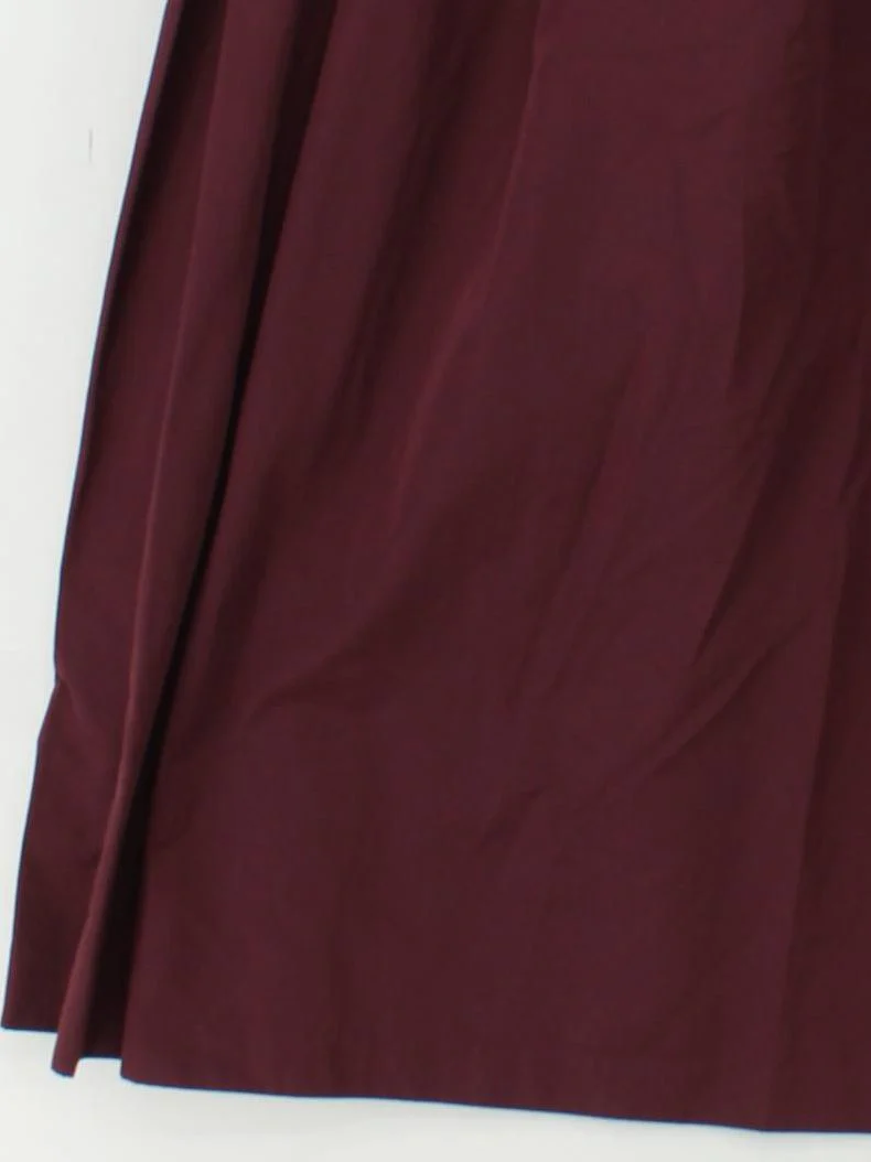 Boden Women's Midi Skirt UK 18 Red Polyester with Cotton Midi Pleated - Image 4