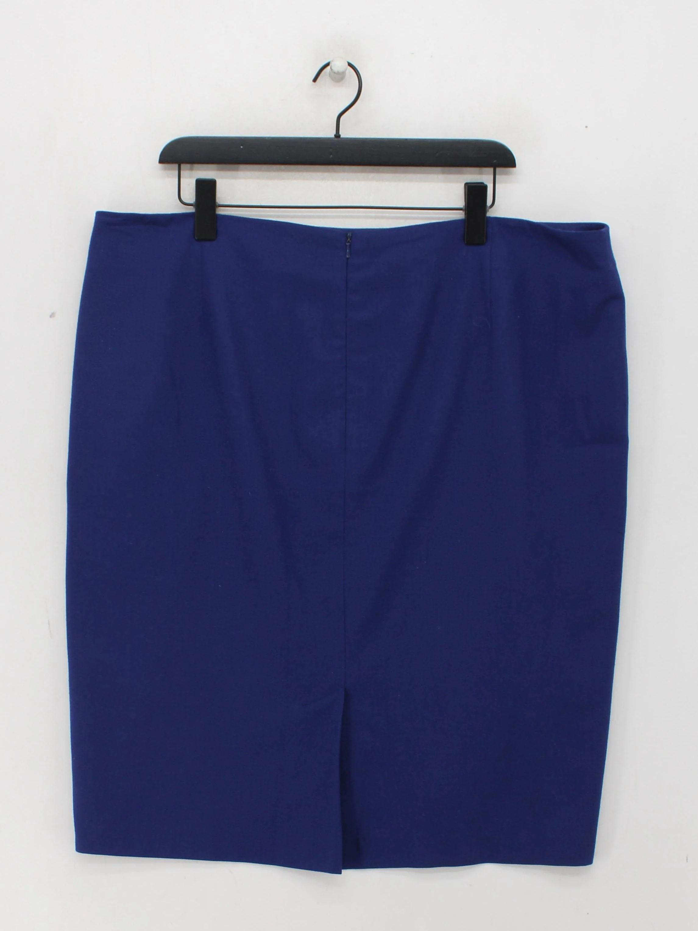 Boden Women's Midi Skirt UK 22 Blue Wool - Image 2