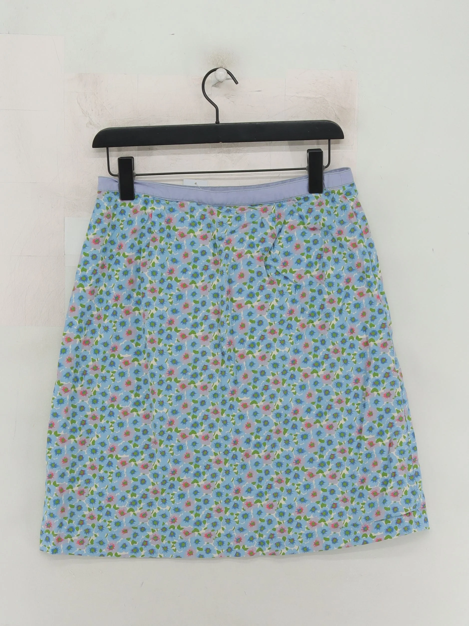 Boden Women's Mini Skirt S Blue Floral 100% Cotton Short Mini - Image 2