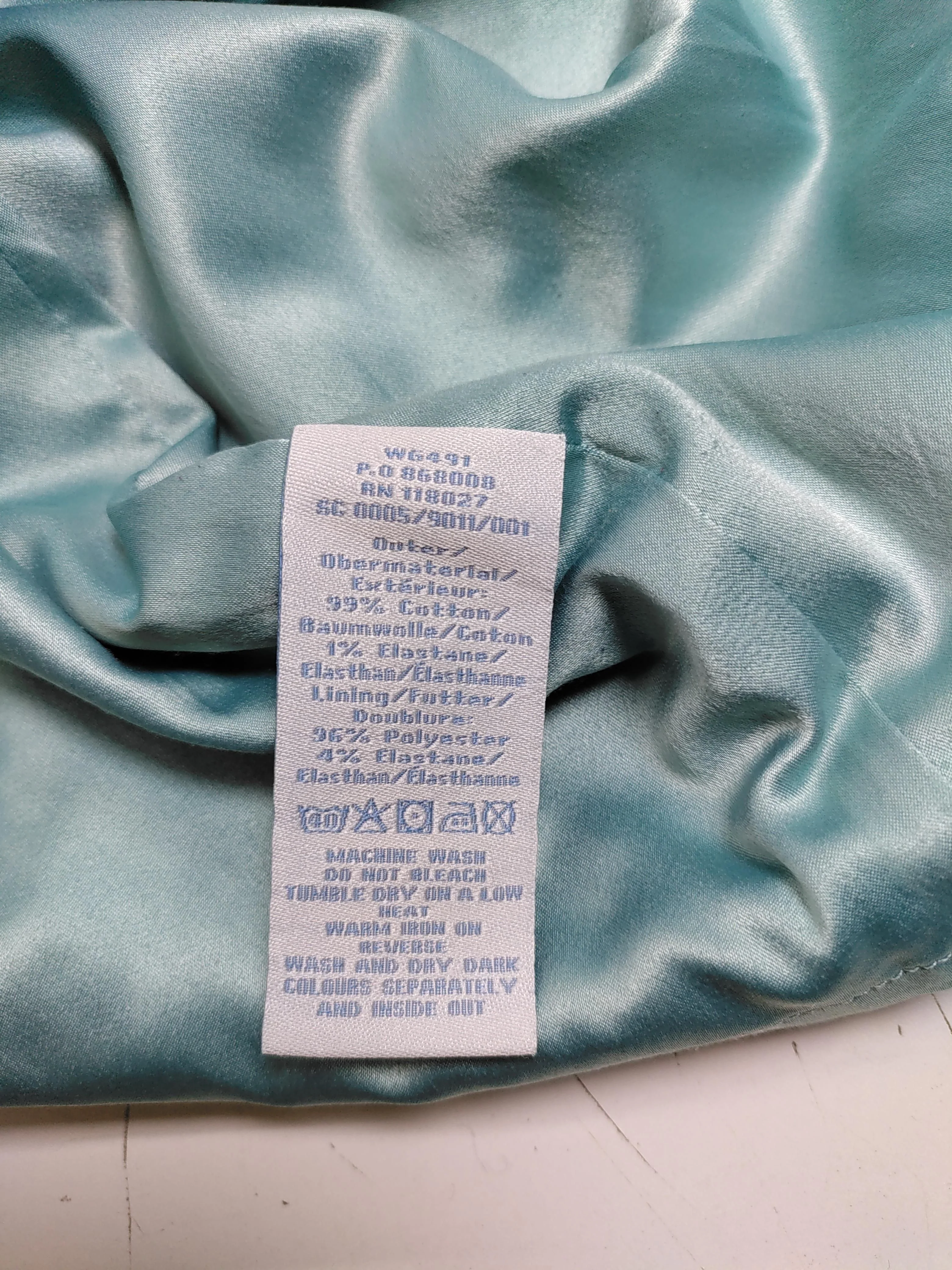 Boden Women's Mini Skirt UK 10 Blue Cotton with Elastane Short Mini - Image 6