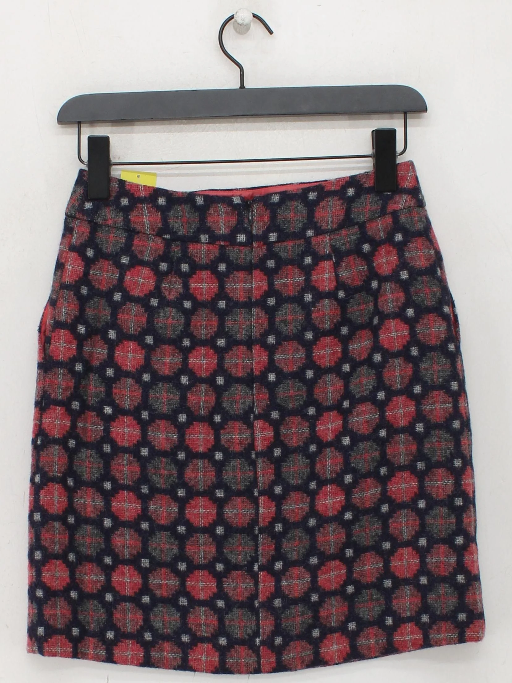 Boden Women's Mini Skirt UK 10 Multi Geometric Wool with Acetate Short Mini - Image 2