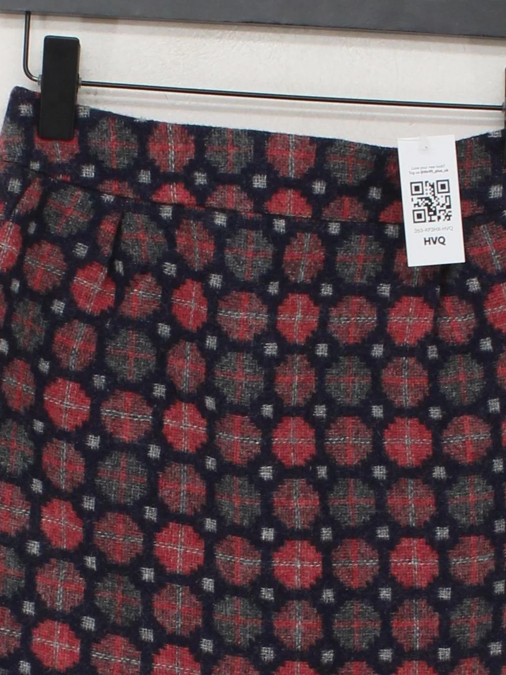 Boden Women's Mini Skirt UK 10 Multi Geometric Wool with Acetate Short Mini - Image 3