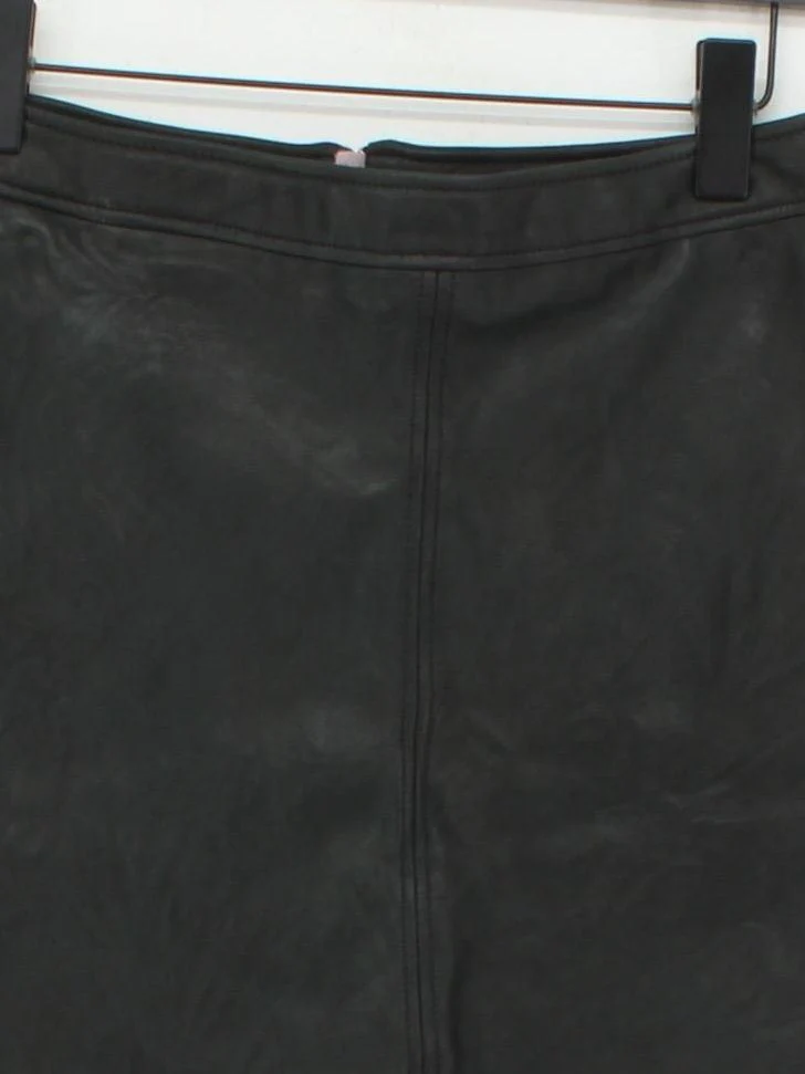 Boden Women's Mini Skirt UK 12 Black Leather with Polyester Short Mini - Image 3