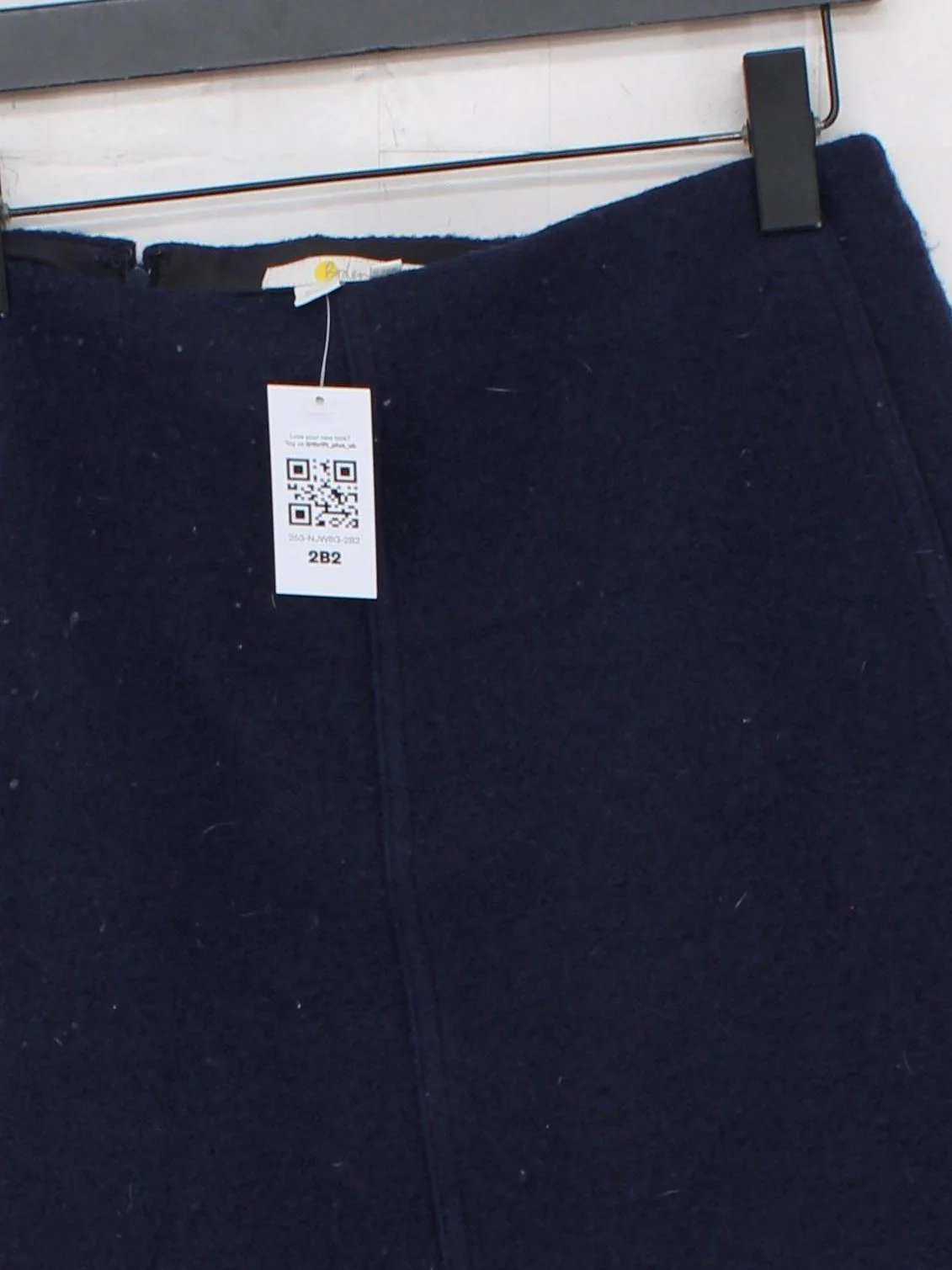 Boden Women's Mini Skirt UK 12 Blue 100% Wool Short Mini - Image 3