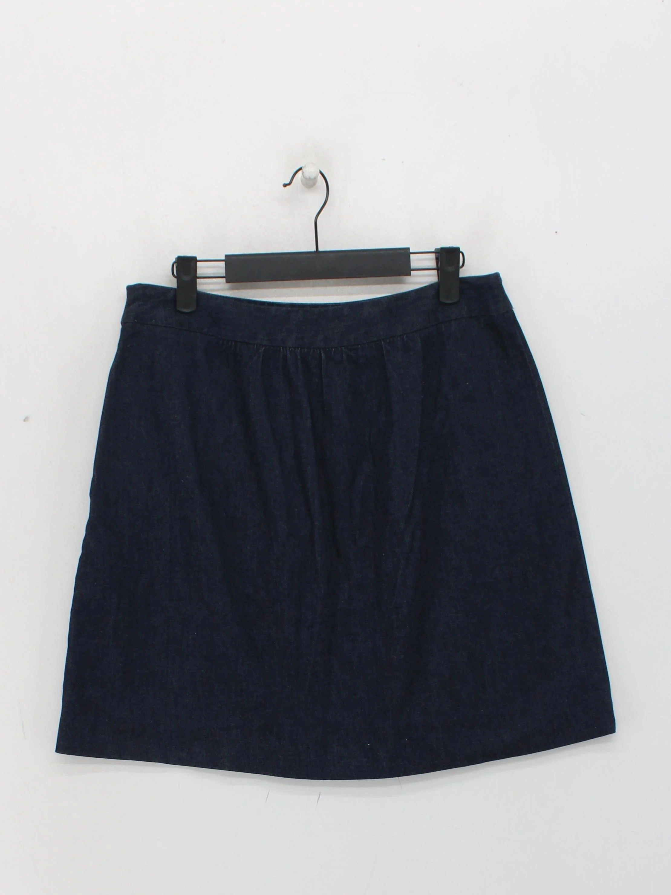 Boden Women's Mini Skirt UK 12 Blue Cotton with Elastane Short Mini - Image 2