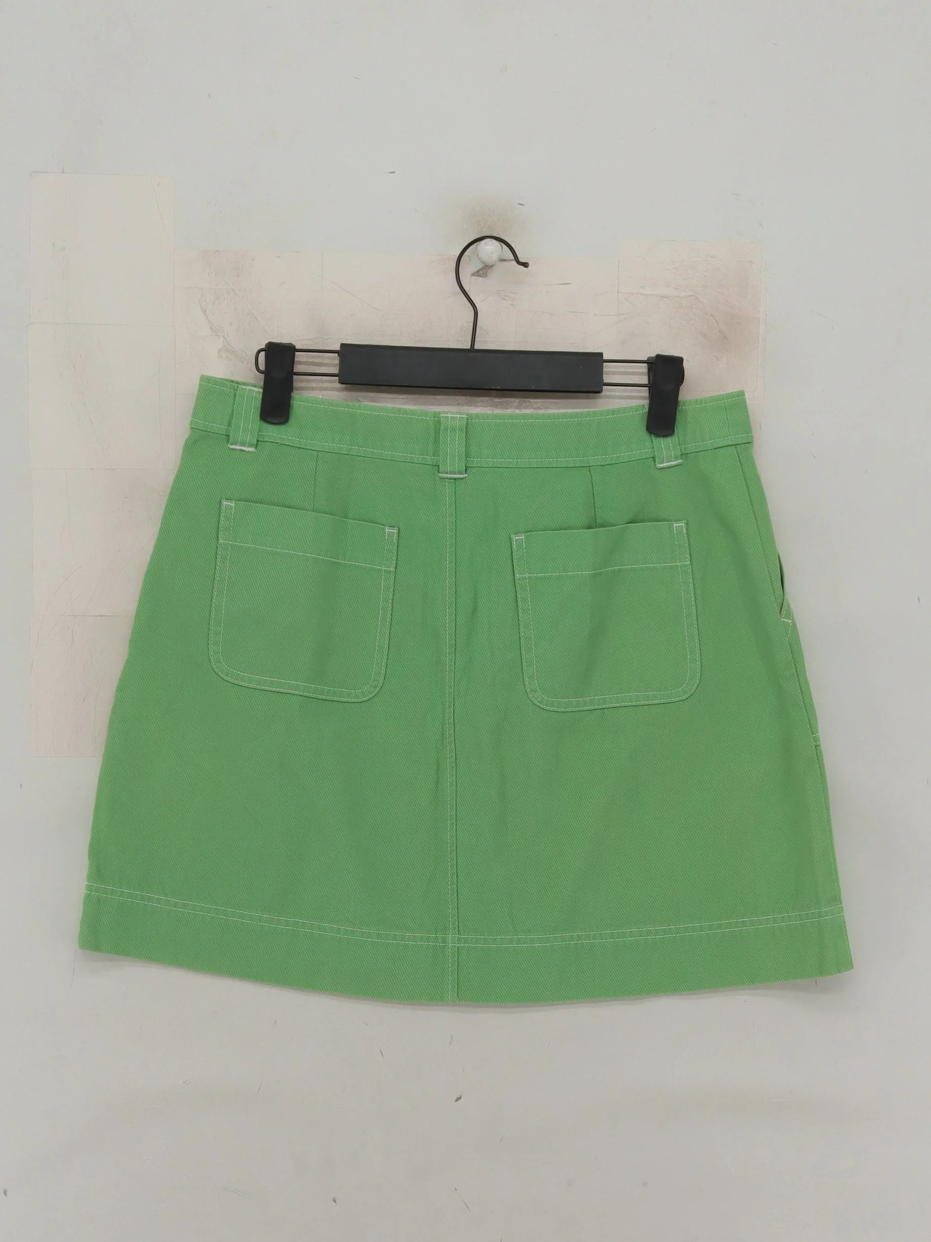Boden Women's Mini Skirt UK 12 Green 100% Cotton Short Mini - Image 2