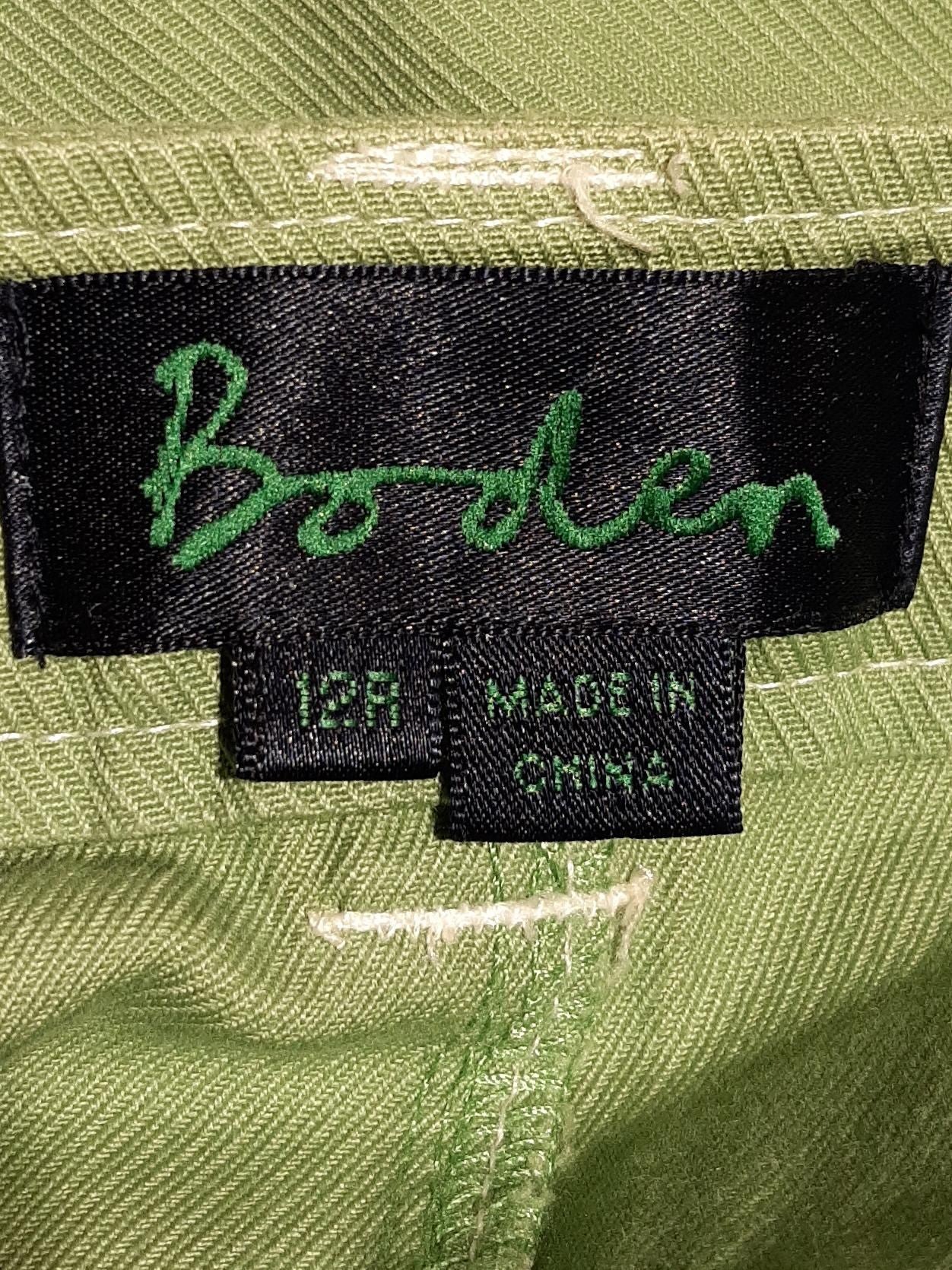 Boden Women's Mini Skirt UK 12 Green 100% Cotton Short Mini - Image 6