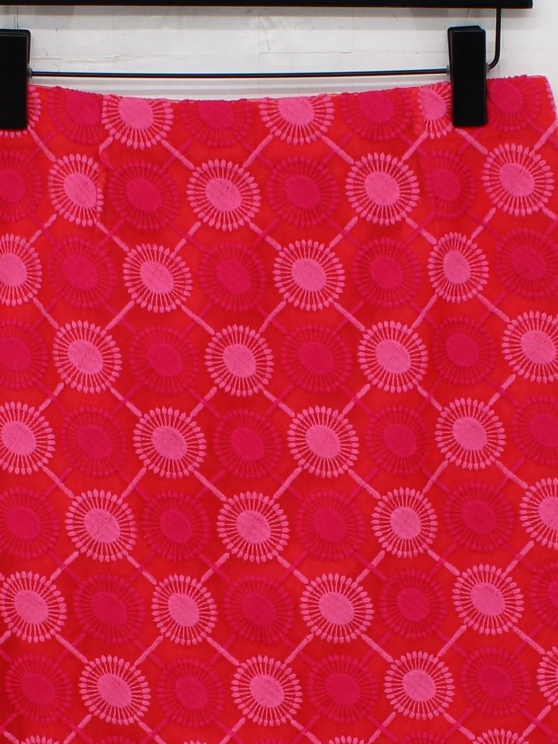 Boden Women's Mini Skirt UK 12 Red Polyester with Cotton Mini New with tags - Image 3