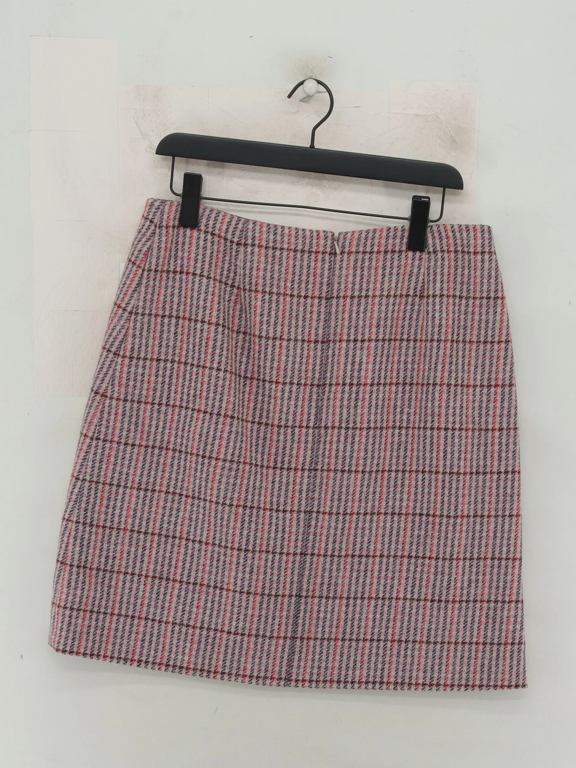 Boden Women's Mini Skirt UK 14 Multi Checkered Wool with Polyester Short Mini - Image 2