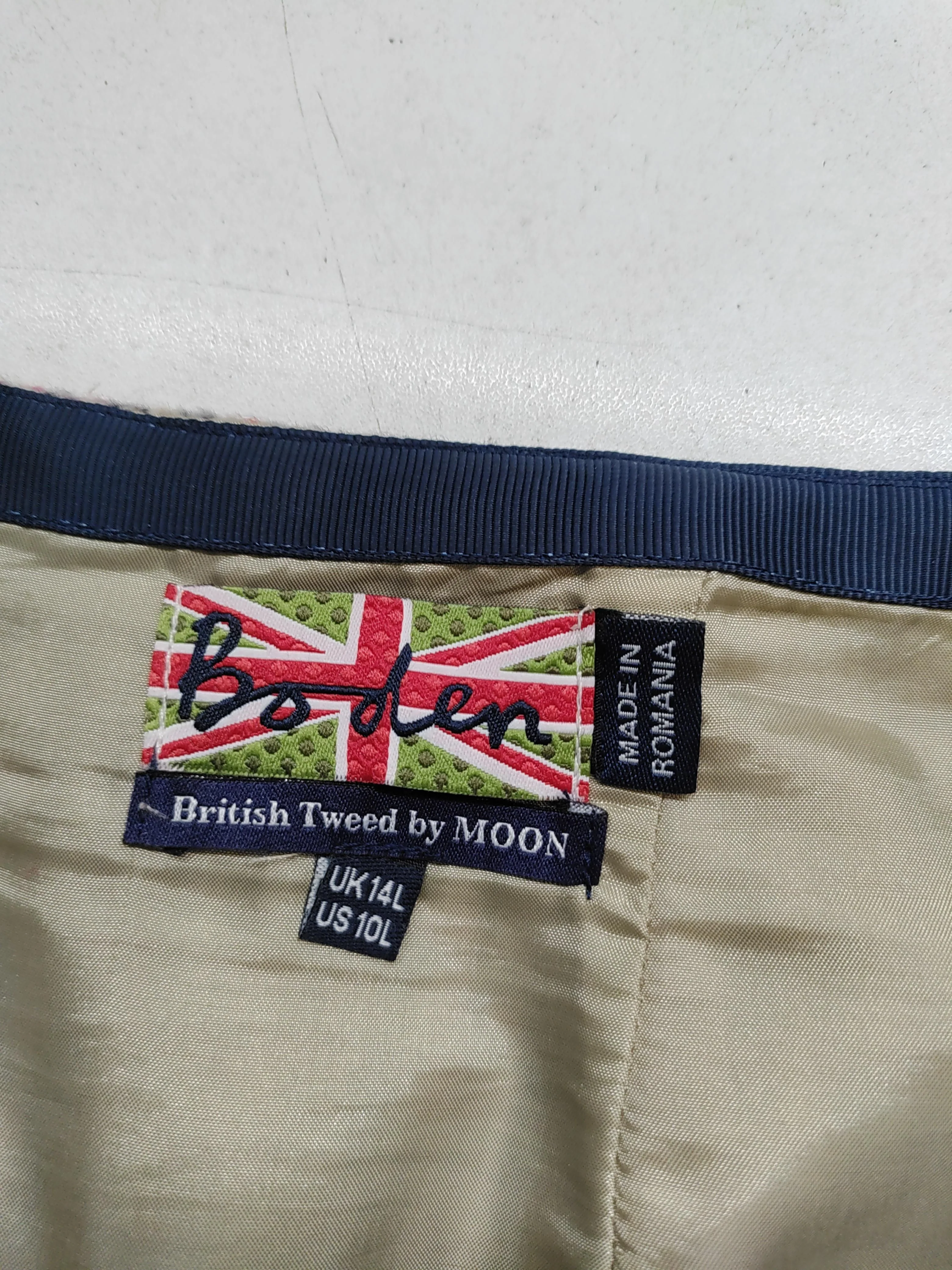 Boden Women's Mini Skirt UK 14 Multi Checkered Wool with Polyester Short Mini - Image 5