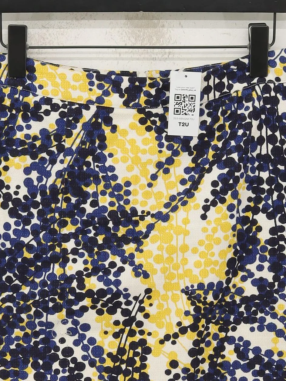 Boden Women's Mini Skirt UK 14 Multi Polkadot Cotton with Elastane Short Mini - Image 3