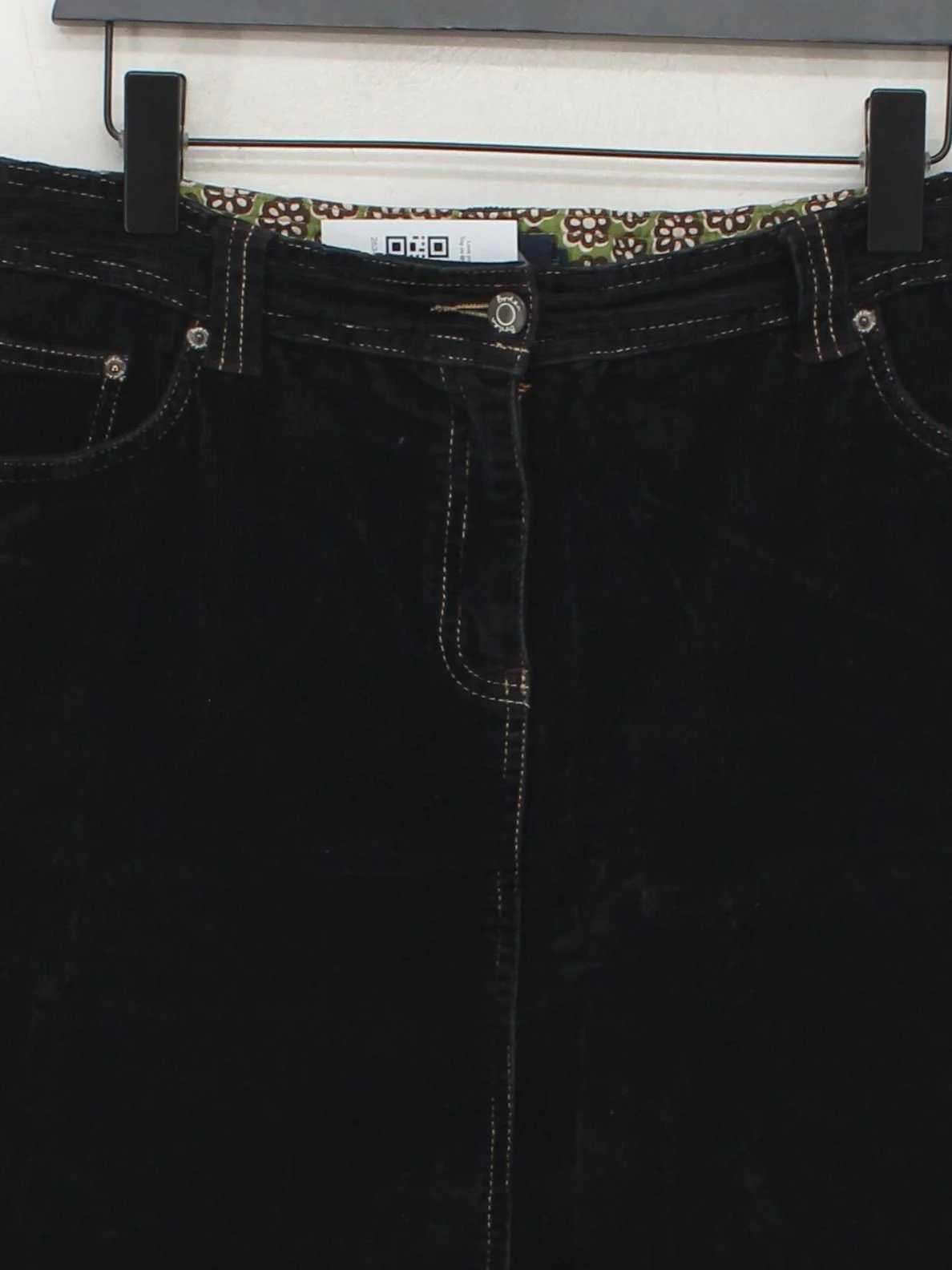 Boden Women's Mini Skirt UK 16 Black Cotton with Elastane Short Mini - Image 3