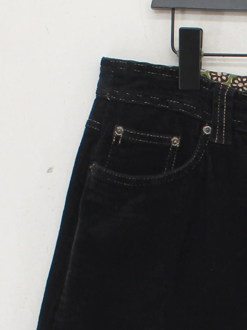 Boden Women's Mini Skirt UK 16 Black Cotton with Elastane Short Mini - Image 4