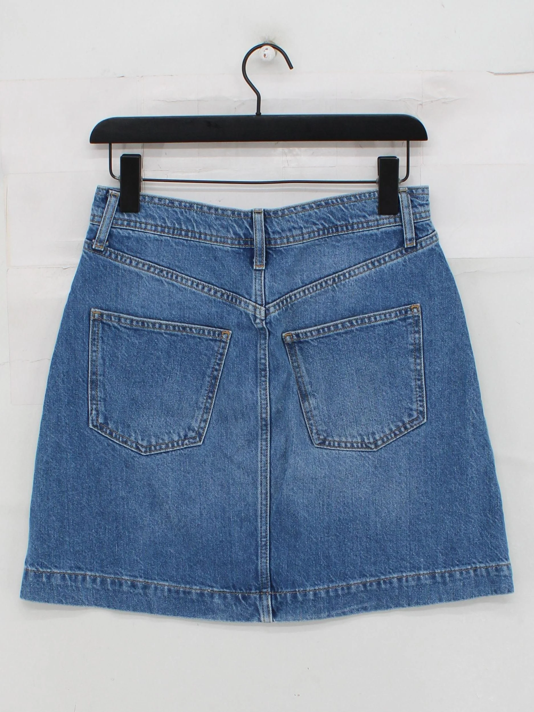 Boden Women's Mini Skirt UK 8 Blue 100% Cotton Short Mini - Image 2