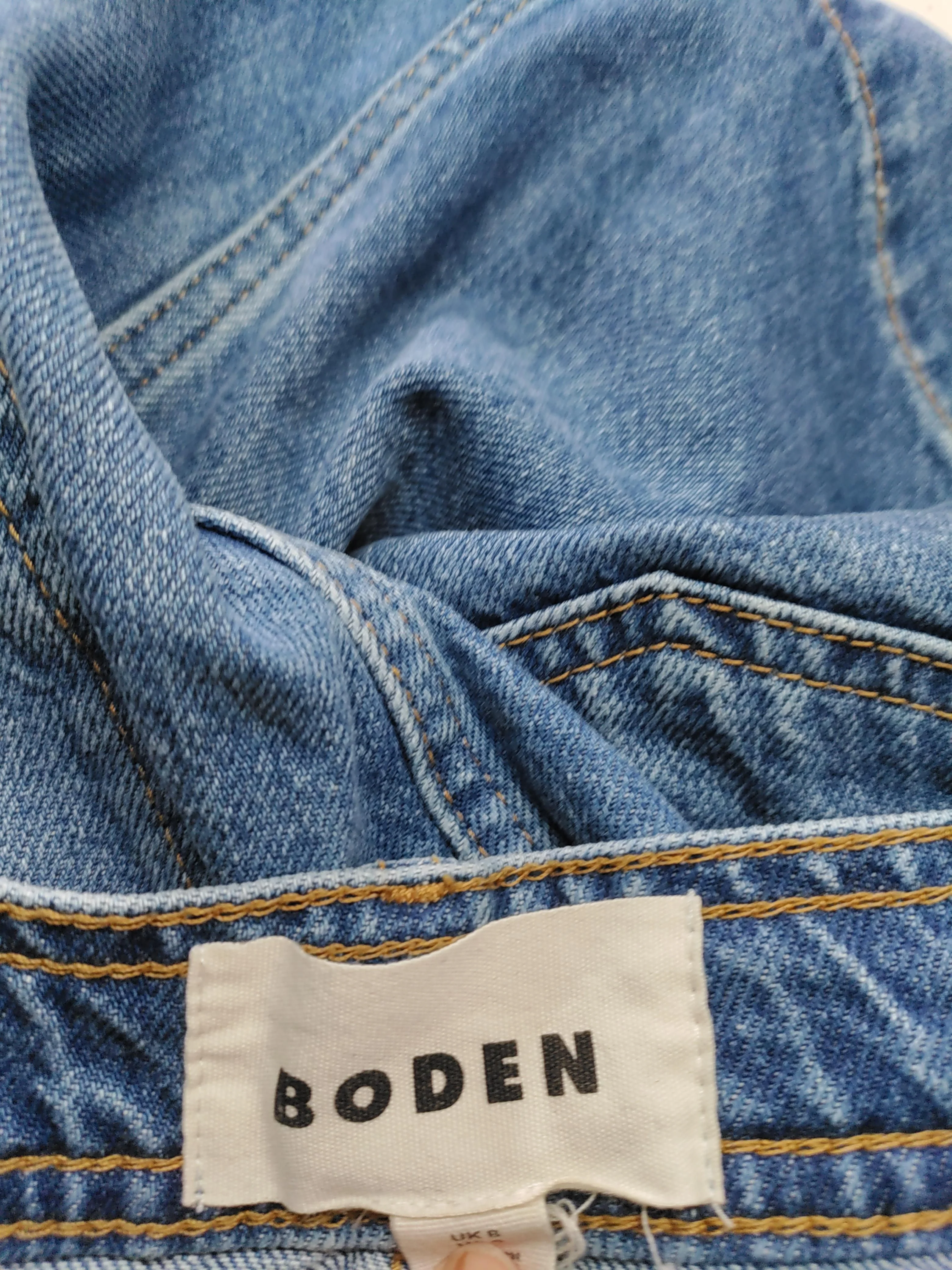 Boden Women's Mini Skirt UK 8 Blue 100% Cotton Short Mini - Image 5
