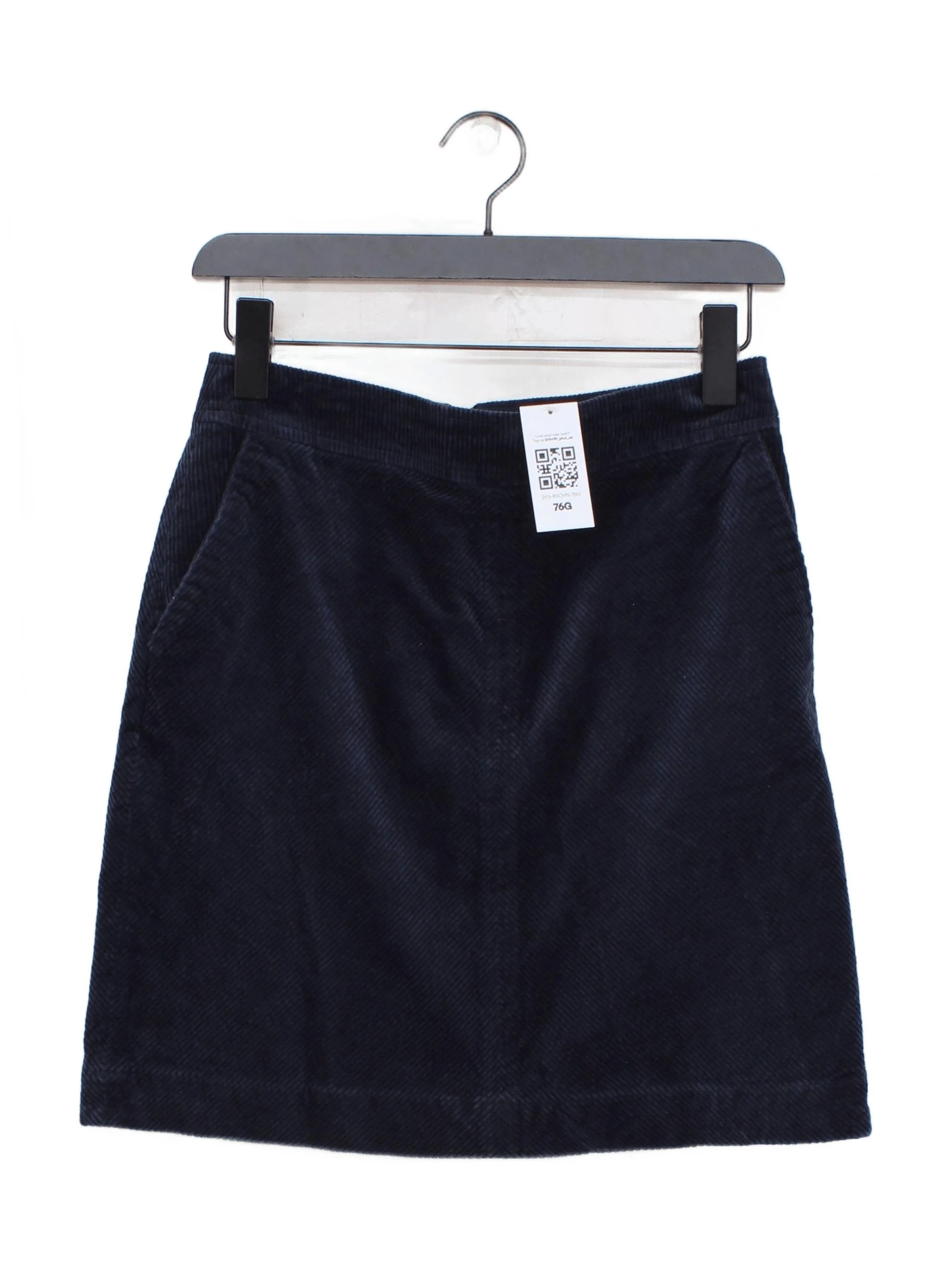 Boden Women's Mini Skirt UK 8 Blue Cotton with Elastane Short Mini