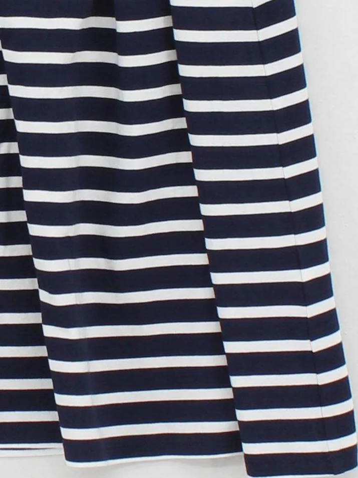 Boden Women's Mini Skirt UK 8 Blue Striped Viscose with Elastane Short Mini - Image 4