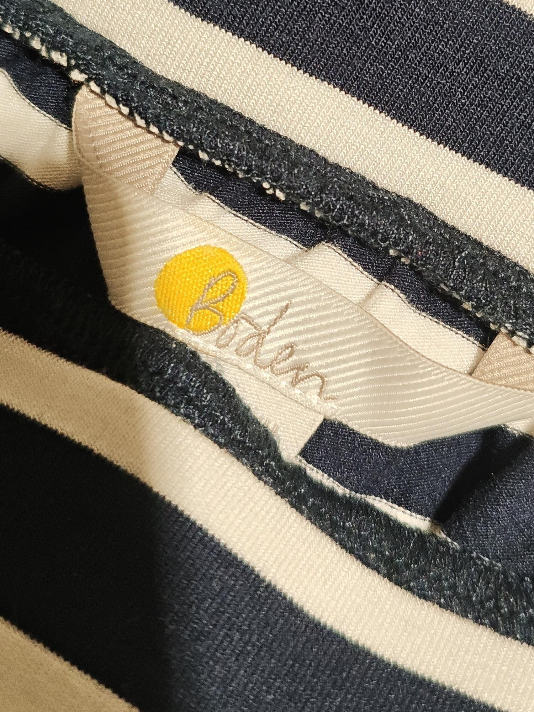 Boden Women's Mini Skirt UK 8 Blue Striped Viscose with Elastane Short Mini - Image 5