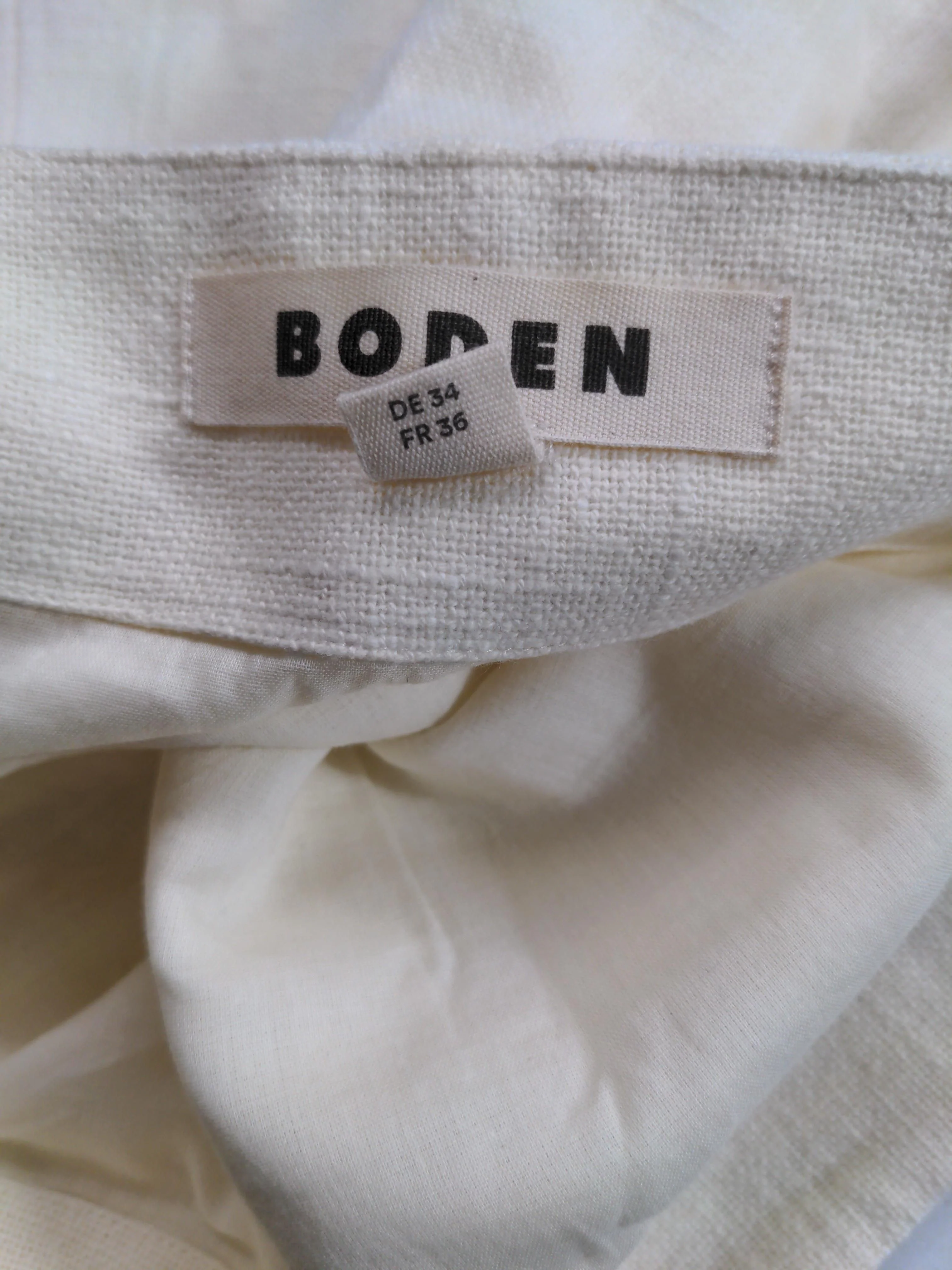 Boden Women's Mini Skirt UK 8 Cream 100% Other Short Mini - Image 5