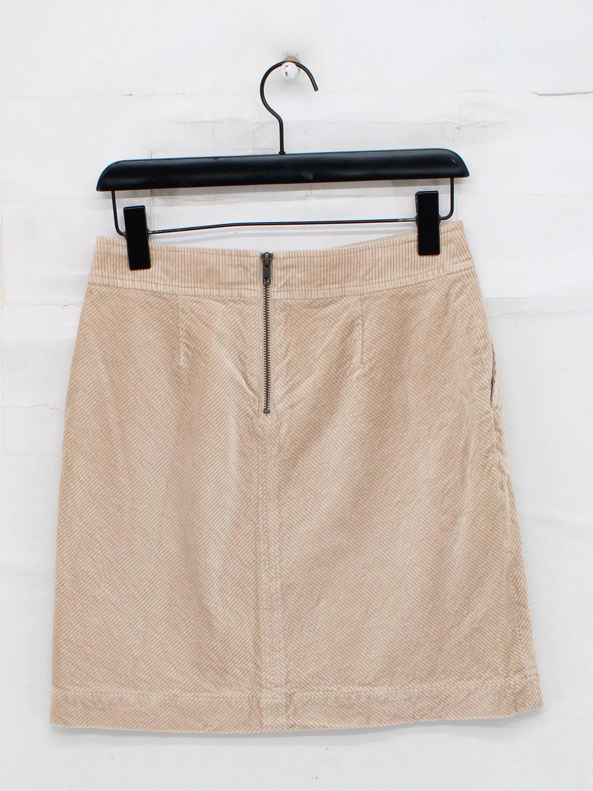 Boden Women's Mini Skirt UK 8 Cream Cotton with Elastane Short Mini - Image 2