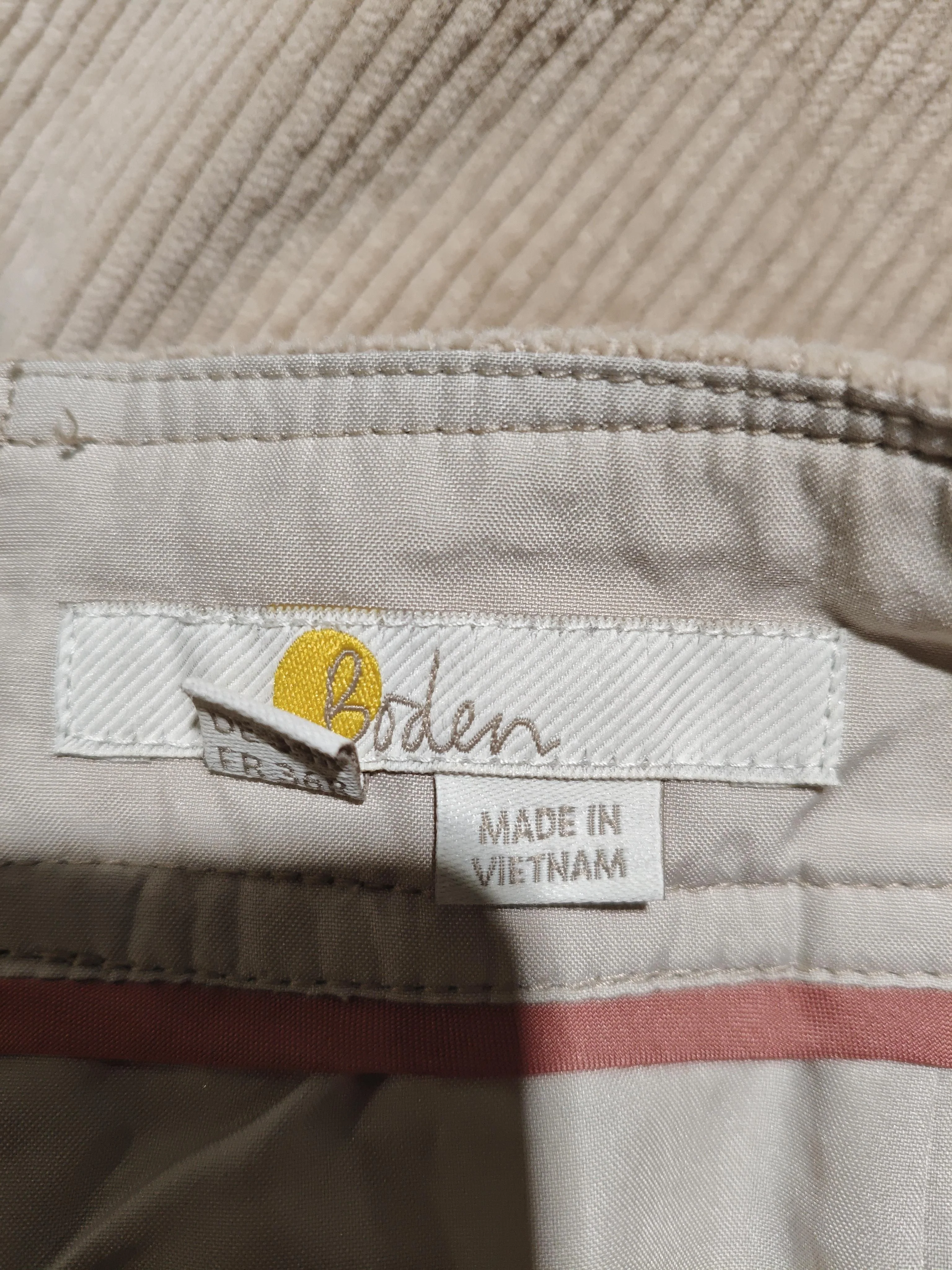 Boden Women's Mini Skirt UK 8 Cream Cotton with Elastane Short Mini - Image 5