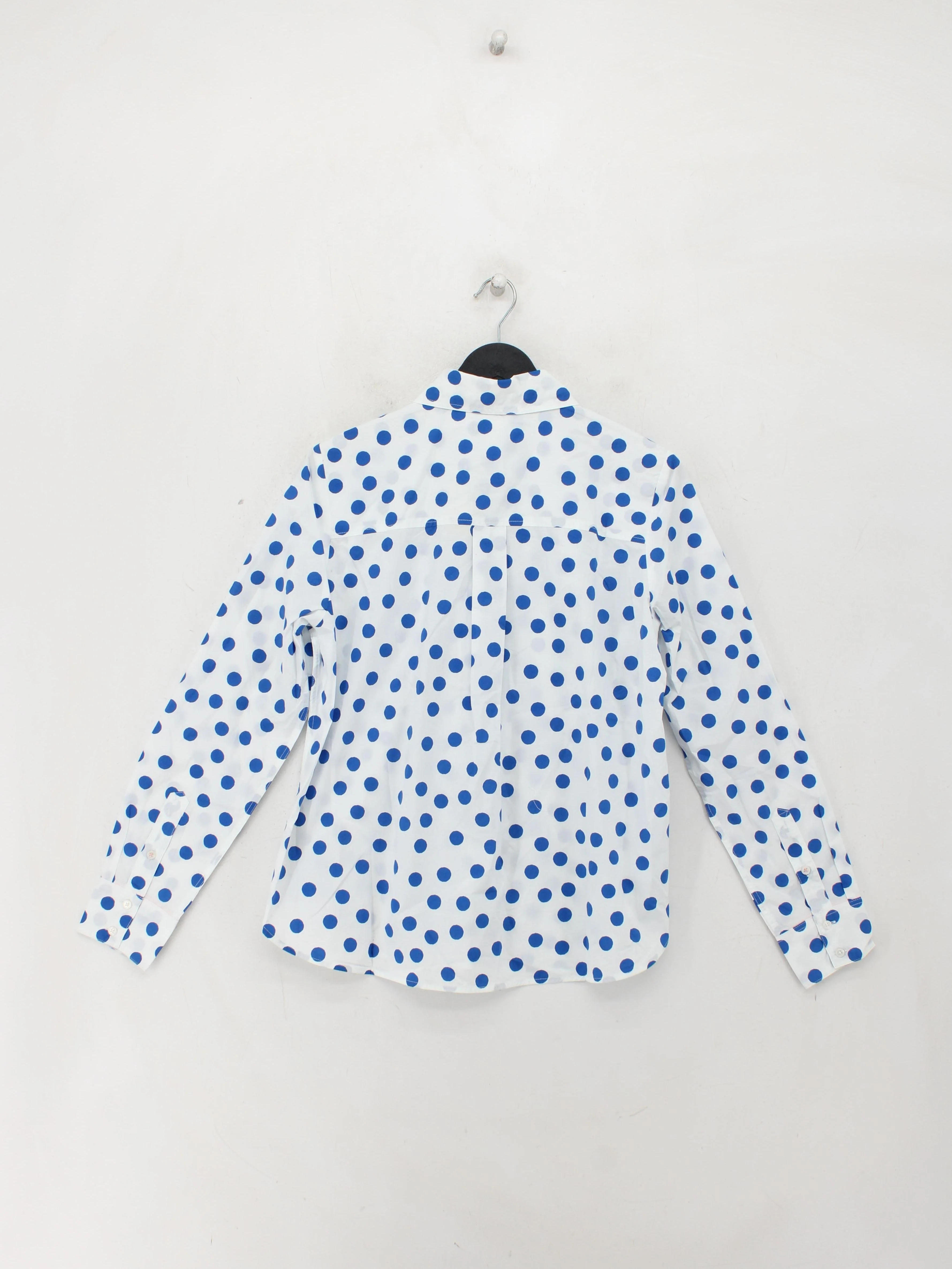 Boden Women's Shirt M Multi Polkadot 100% Cotton Long Sleeve Collared Basic - Image 2