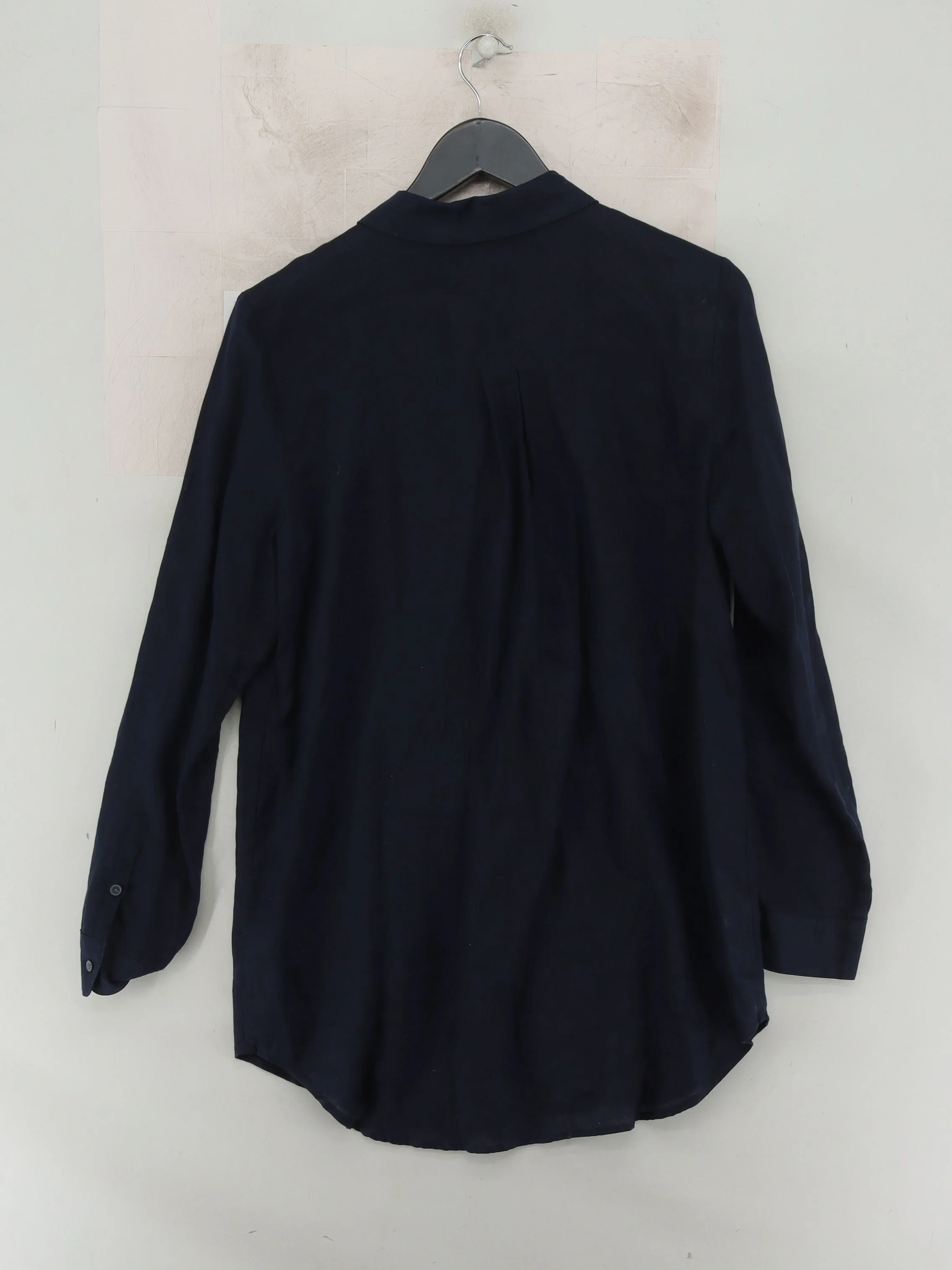 Boden Women's Shirt UK 12 Blue 100% Linen Long Sleeve Collared Basic - Image 2