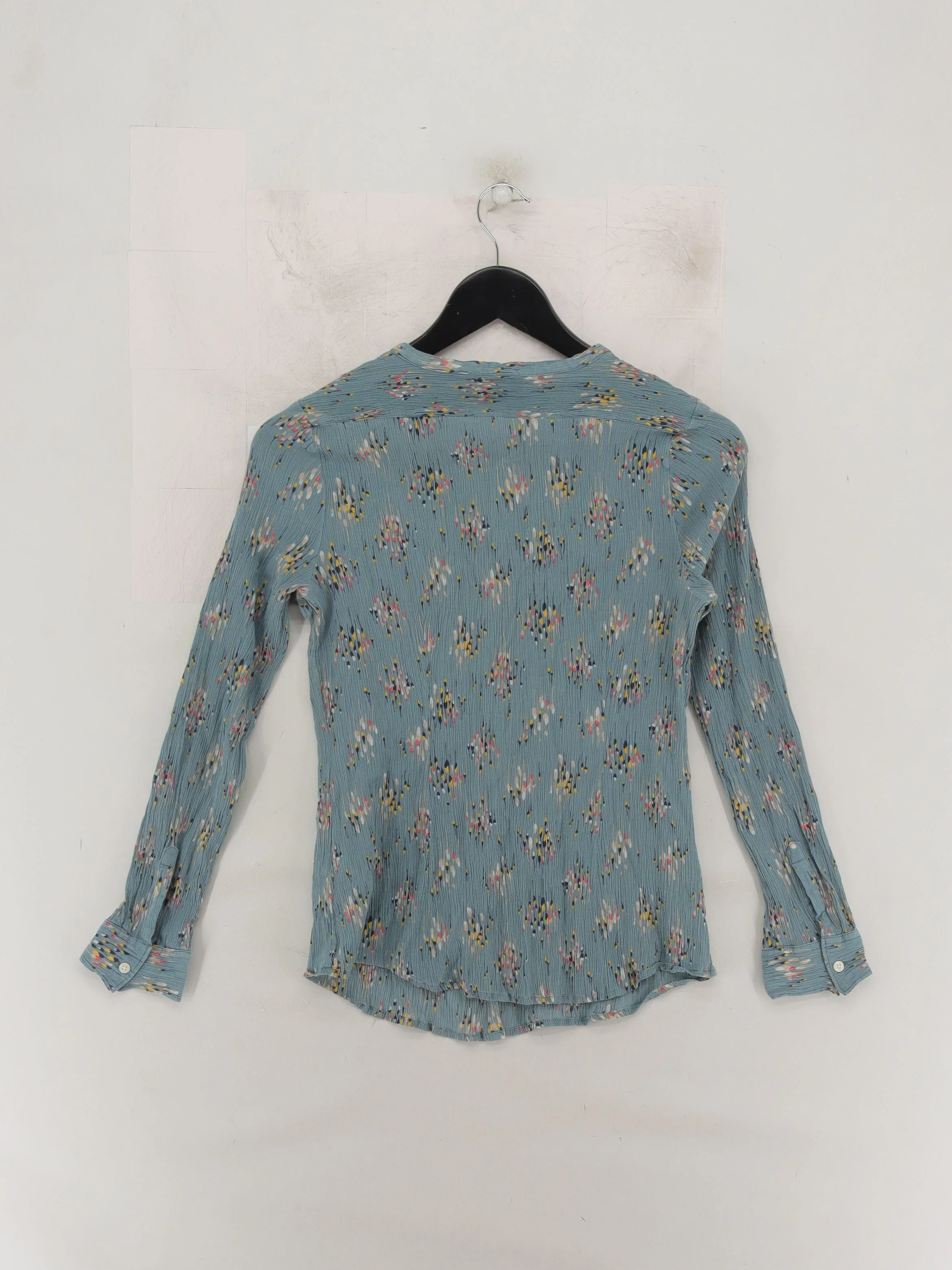 Boden Women's Shirt UK 12 Blue Cotton with Silk Basic - Image 2