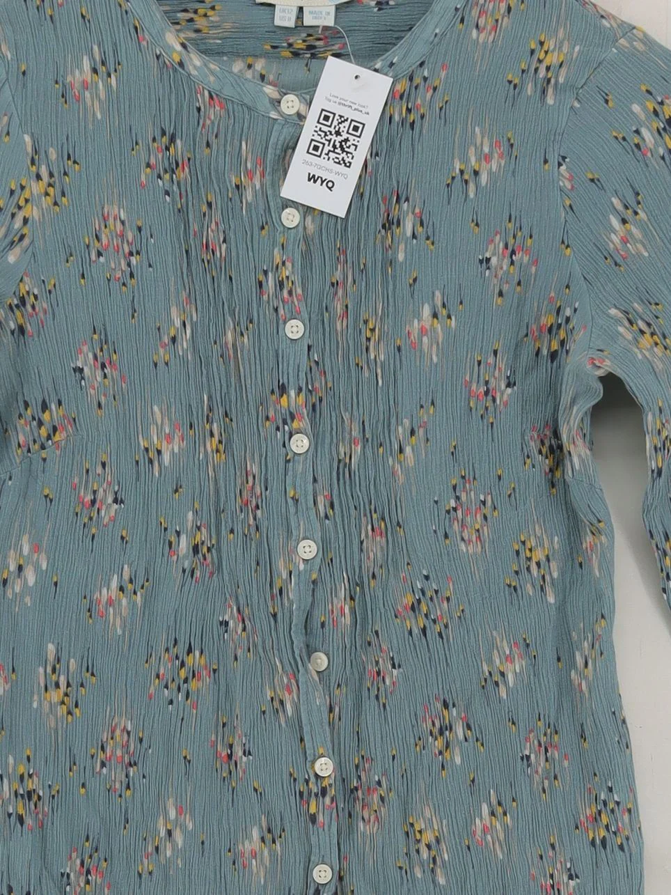 Boden Women's Shirt UK 12 Blue Cotton with Silk Basic - Image 3