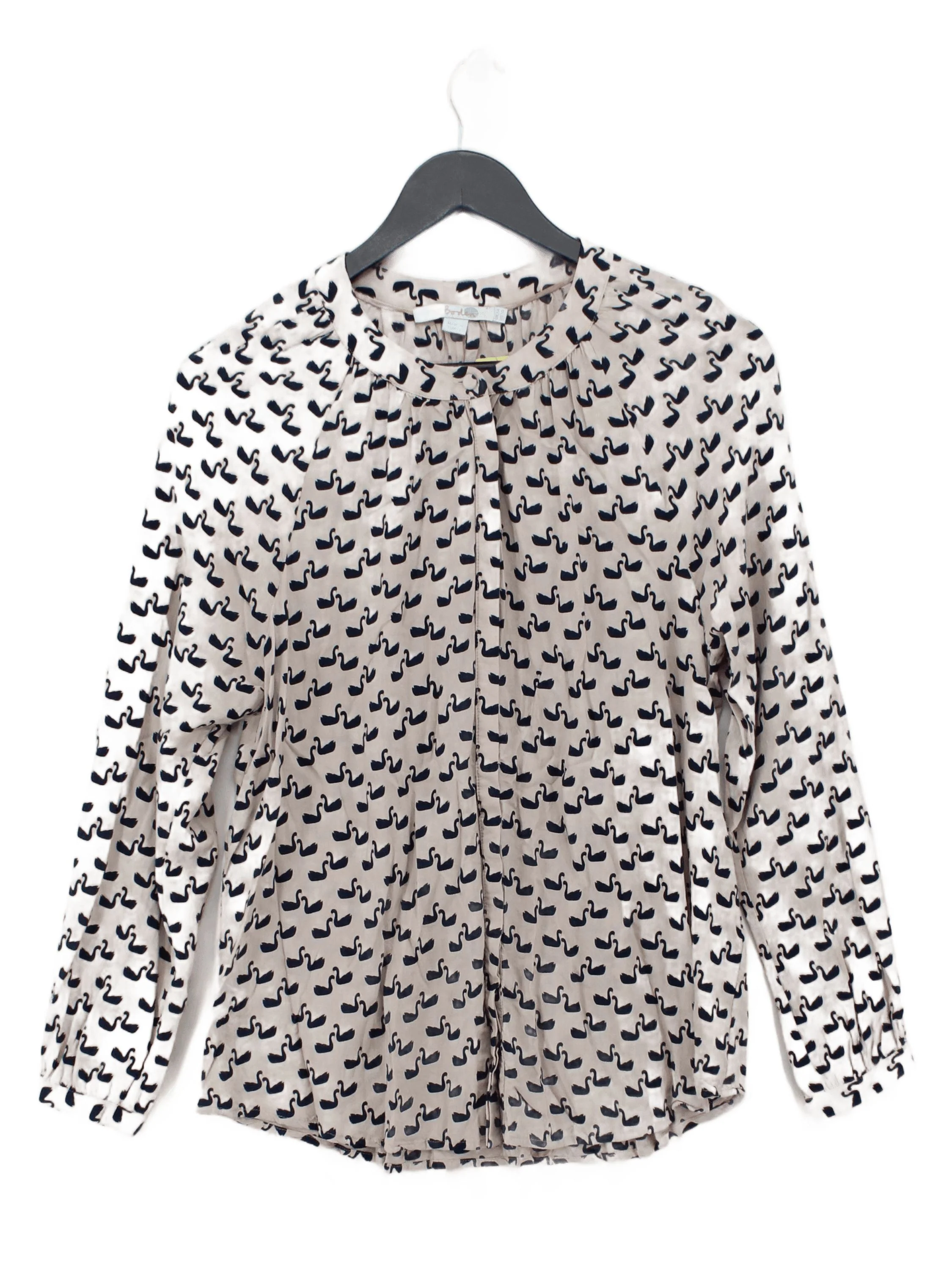Boden Women's Shirt UK 14 Cream 100% Viscose Basic