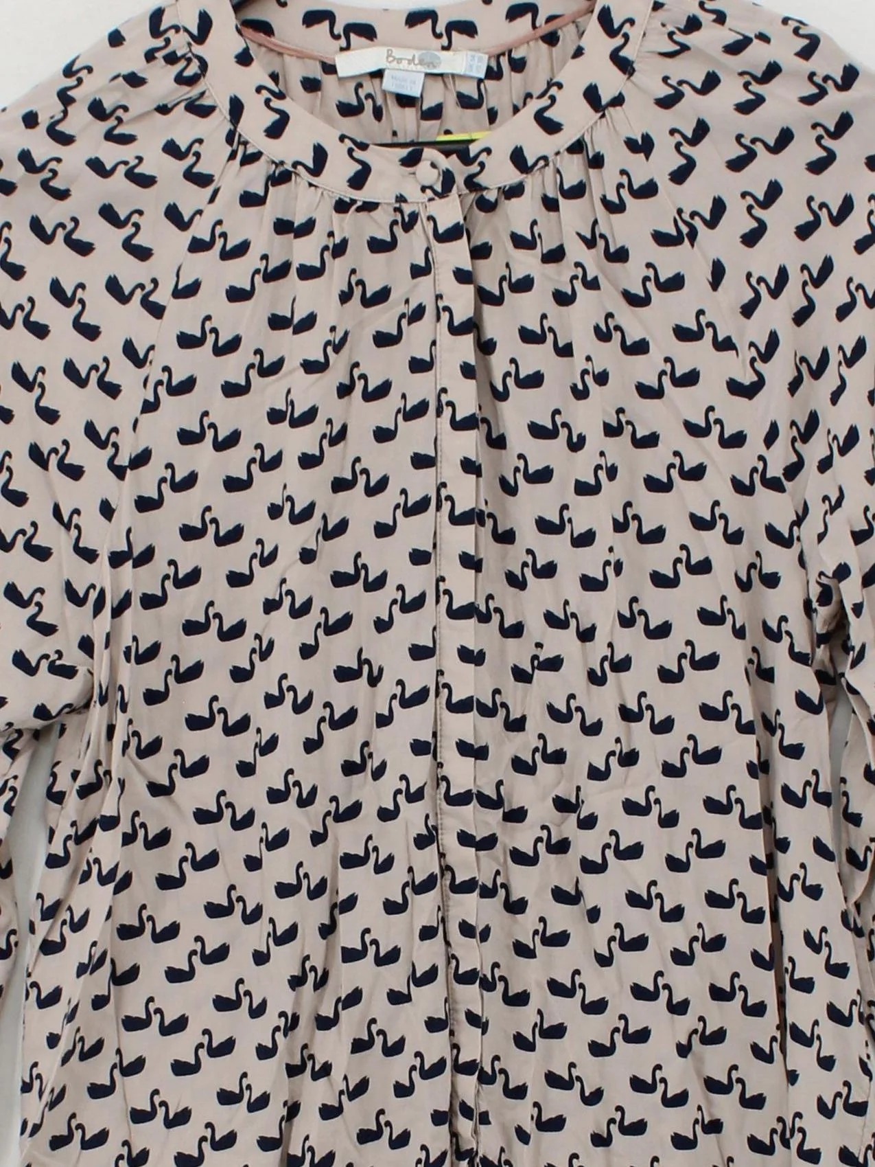 Boden Women's Shirt UK 14 Cream 100% Viscose Basic - Image 3