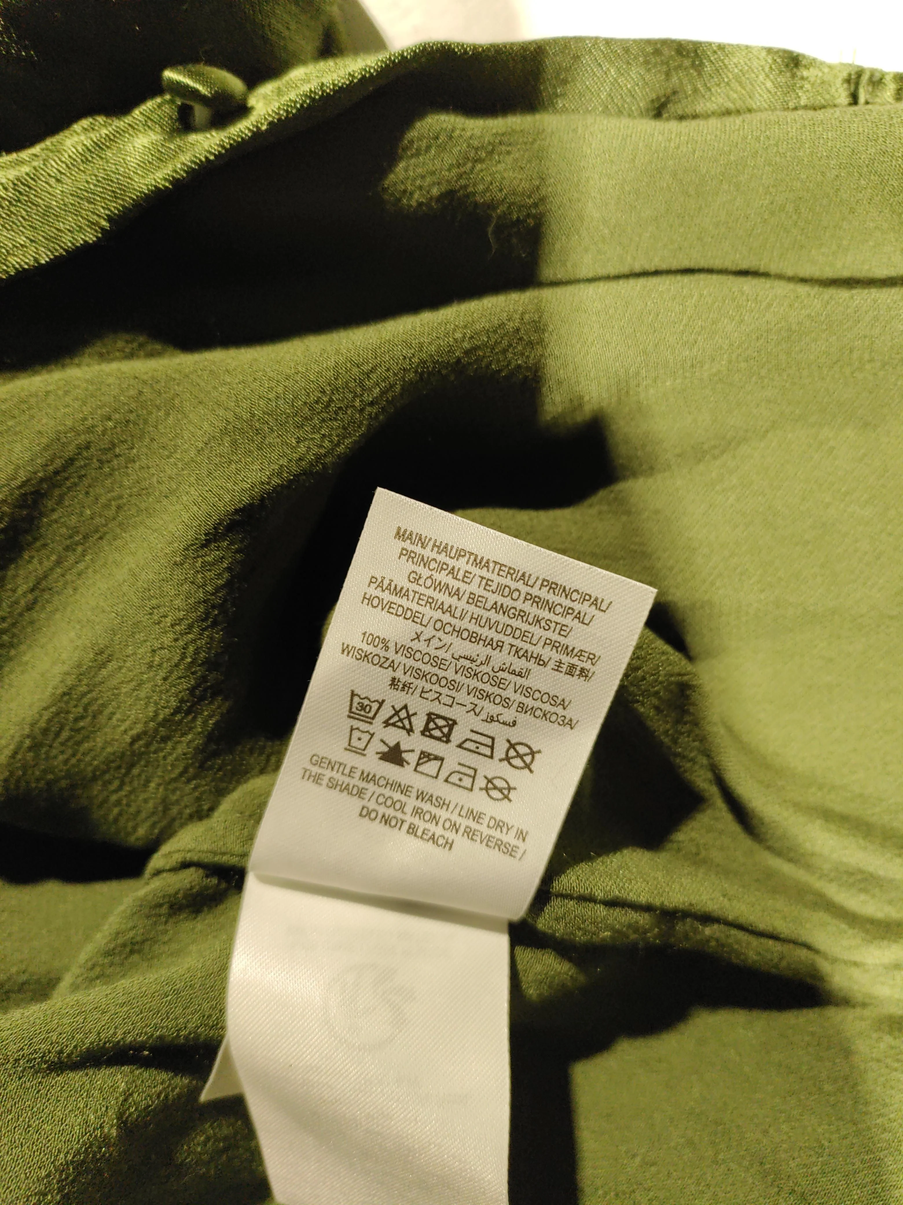 Boden Women's Shirt UK 14 Green 100% Viscose Long Sleeve Collared Basic - Image 6