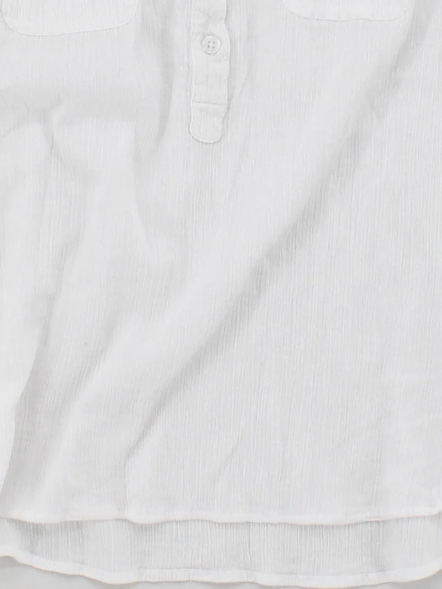 Boden Women's Shirt UK 14 White 100% Cotton Long Sleeve Collared Basic - Image 4