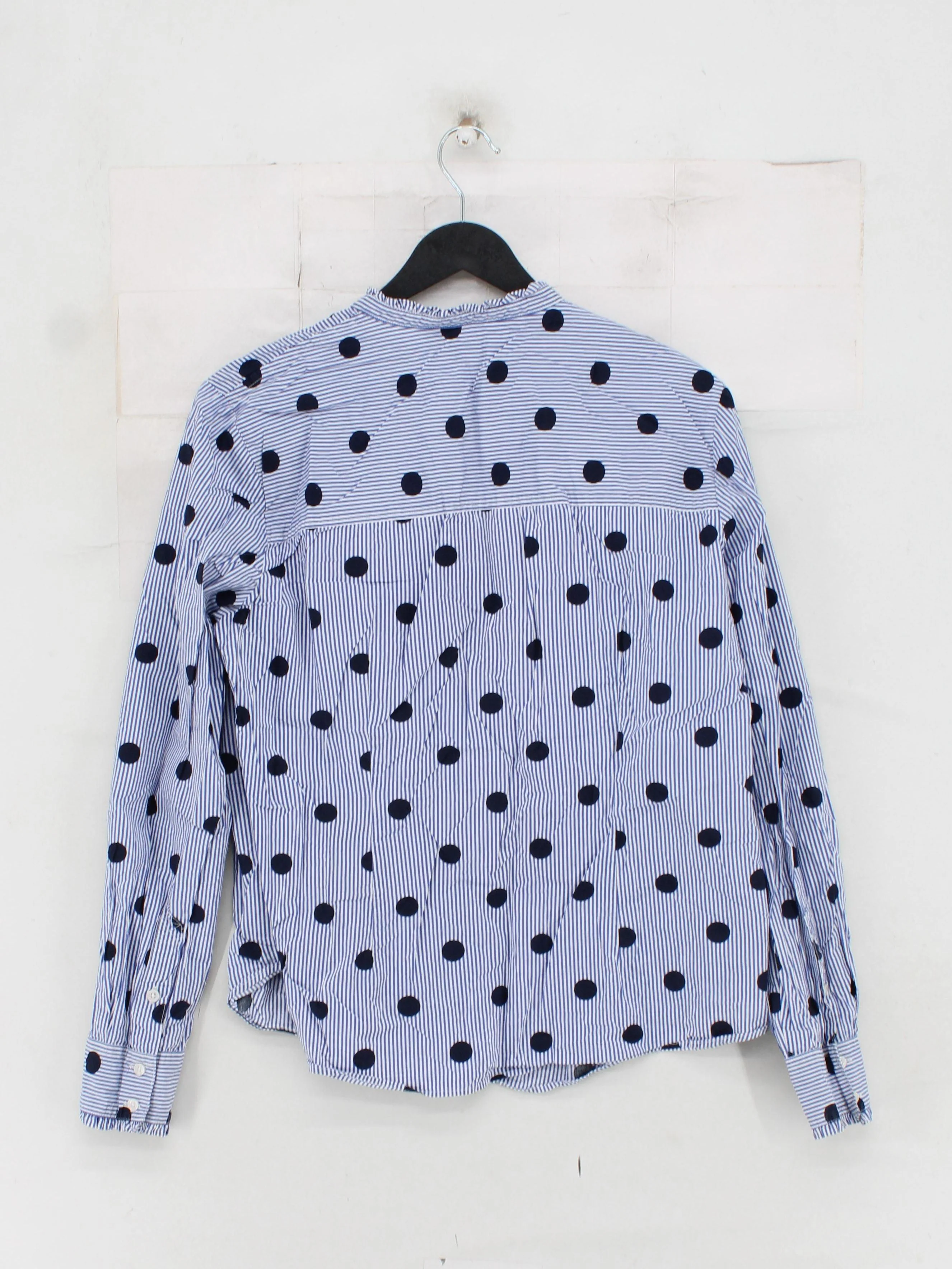 Boden Women's Shirt UK 16 Multi Polkadot 100% Cotton Long Sleeve Collared Basic - Image 2