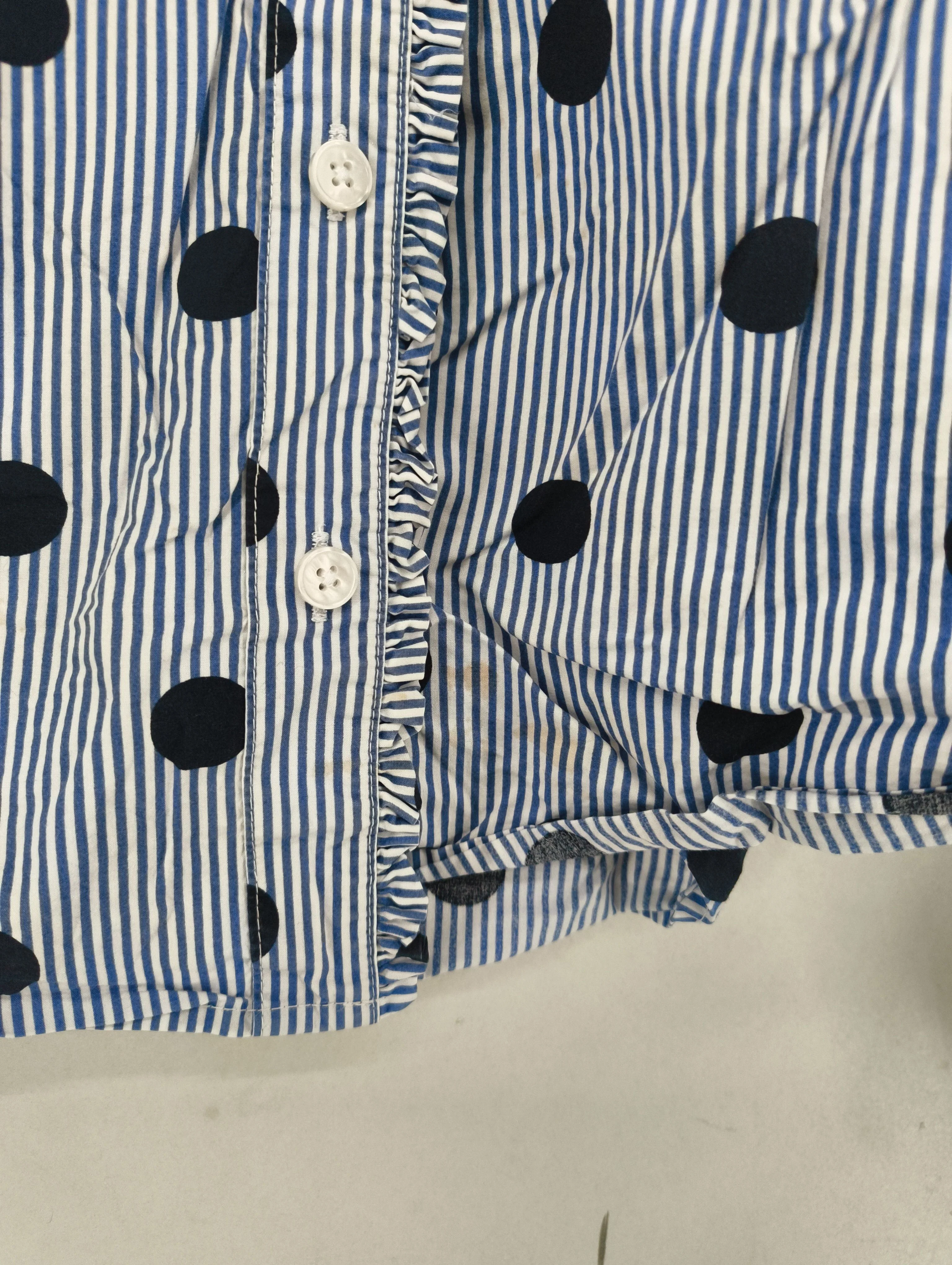 Boden Women's Shirt UK 16 Multi Polkadot 100% Cotton Long Sleeve Collared Basic - Image 5