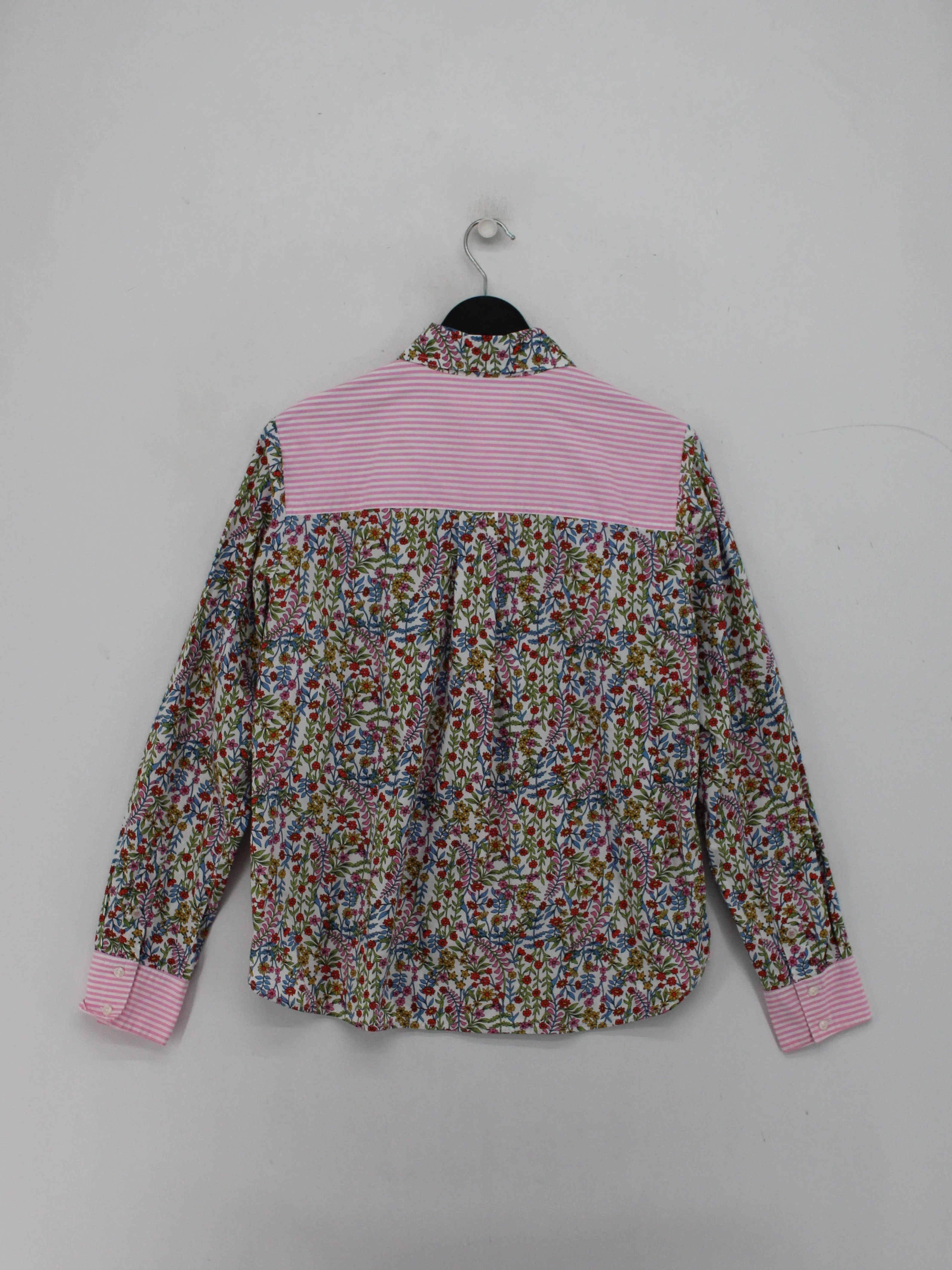 Boden Women's Shirt UK 2 Multi Floral 100% Cotton Long Sleeve Collared Basic - Image 2