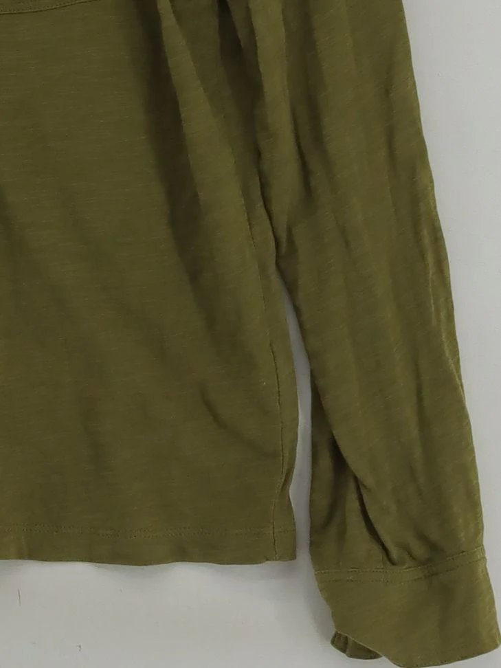 Boden Women's Shirt UK 20 Green 100% Cotton Long Sleeve Collared Basic - Image 4