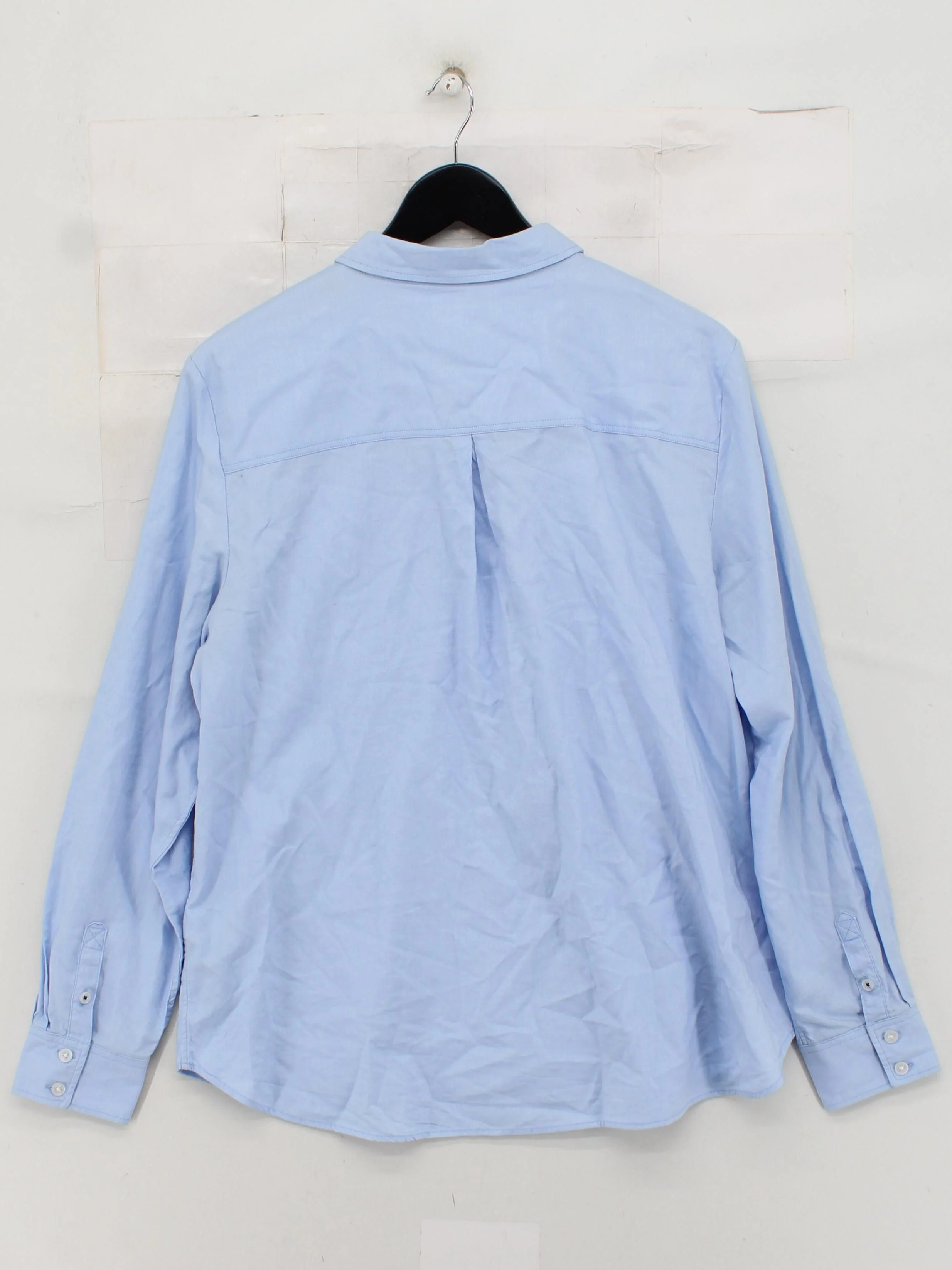 Boden Women's Shirt XL Blue 100% Cotton Long Sleeve Collared Basic - Image 2