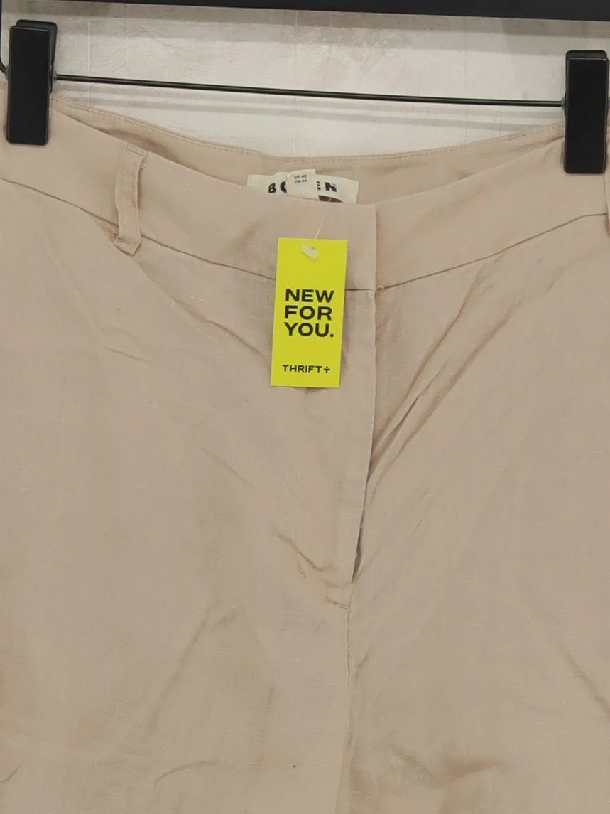 Boden Women's Shorts L Cream 100% Linen Mom - Image 3