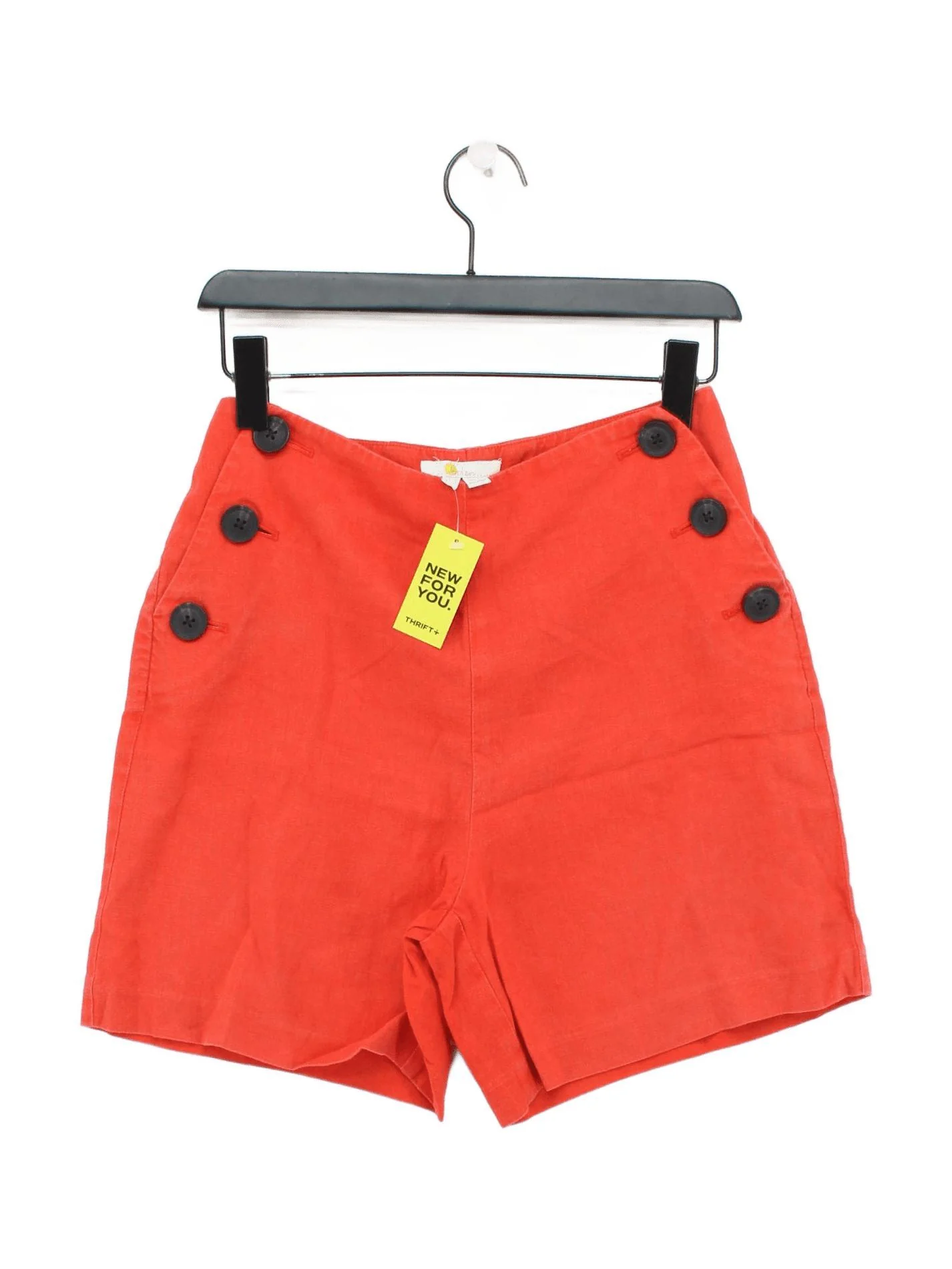 Boden Women's Shorts UK 10 Orange 100% Linen Cargo