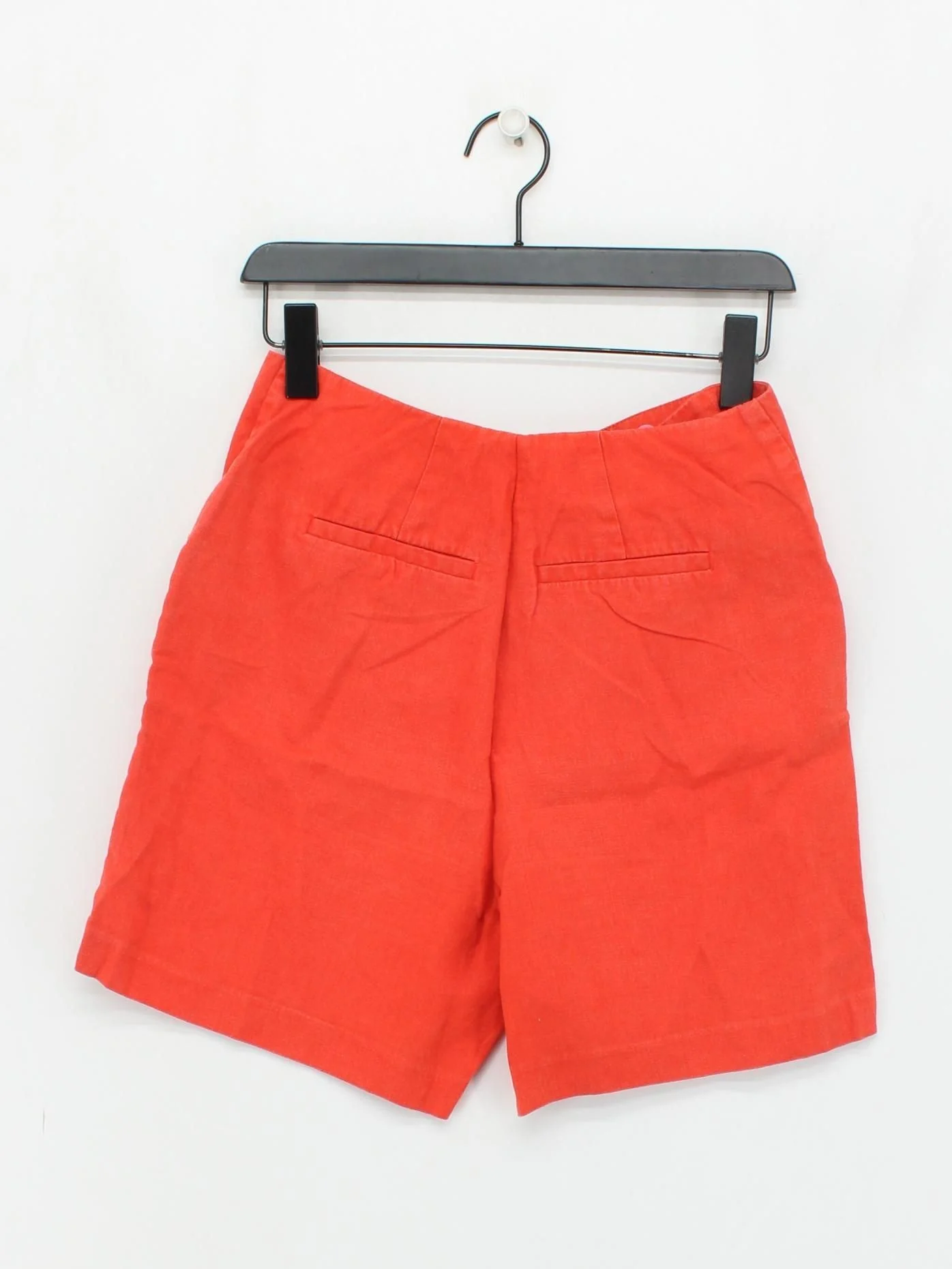 Boden Women's Shorts UK 10 Orange 100% Linen Cargo - Image 2