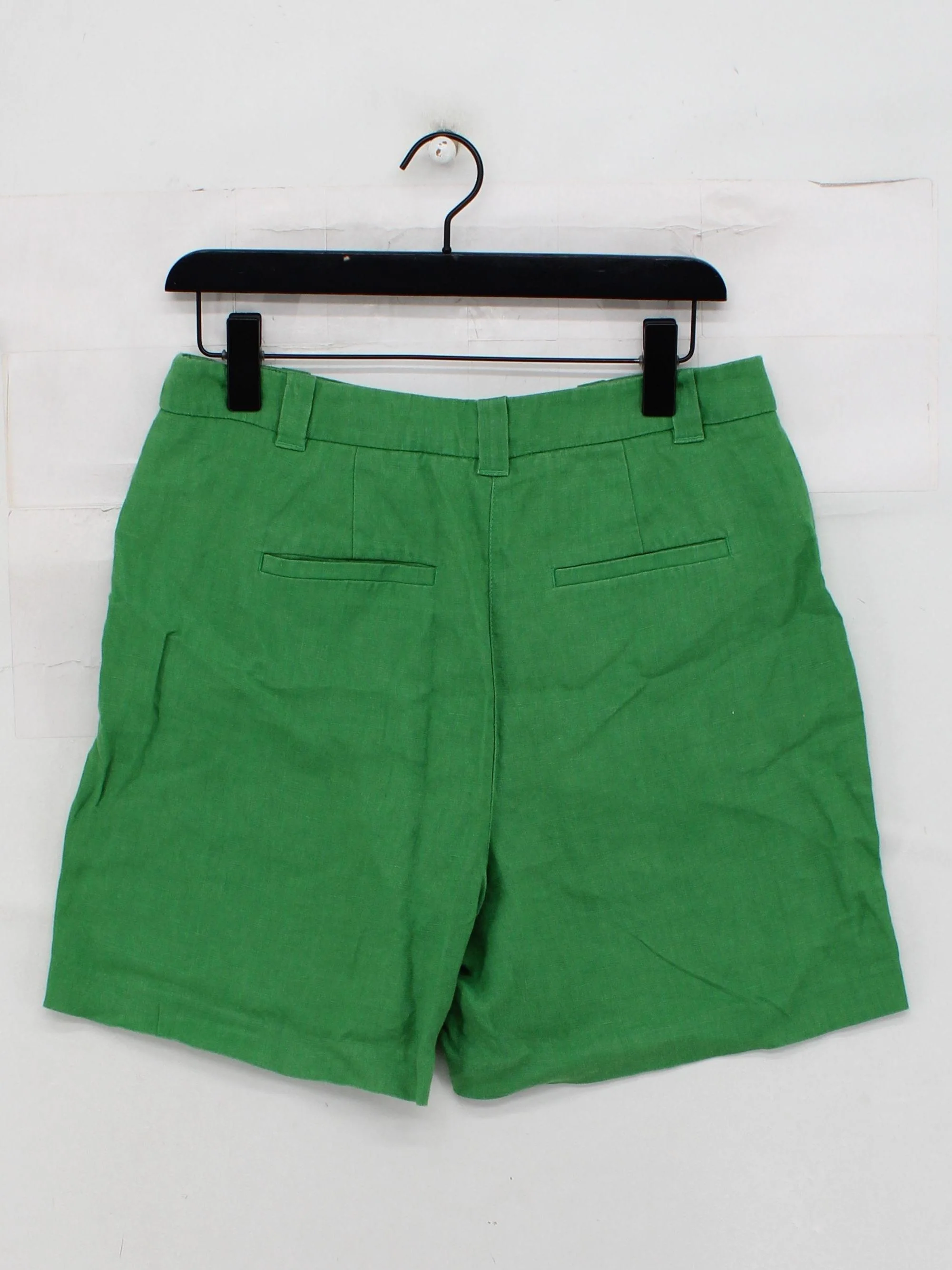 Boden Women's Shorts UK 12 Green 100% Linen Mom - Image 2
