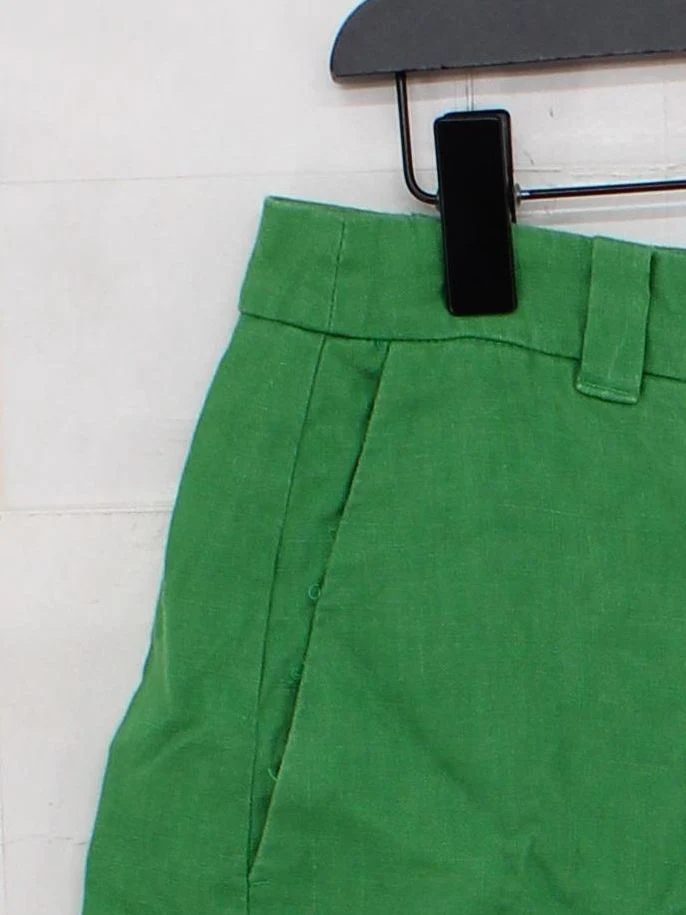 Boden Women's Shorts UK 12 Green 100% Linen Mom - Image 4