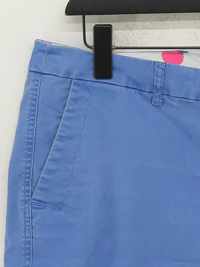 Boden Women's Shorts UK 16 Blue Cotton with Elastane Mom - Image 4
