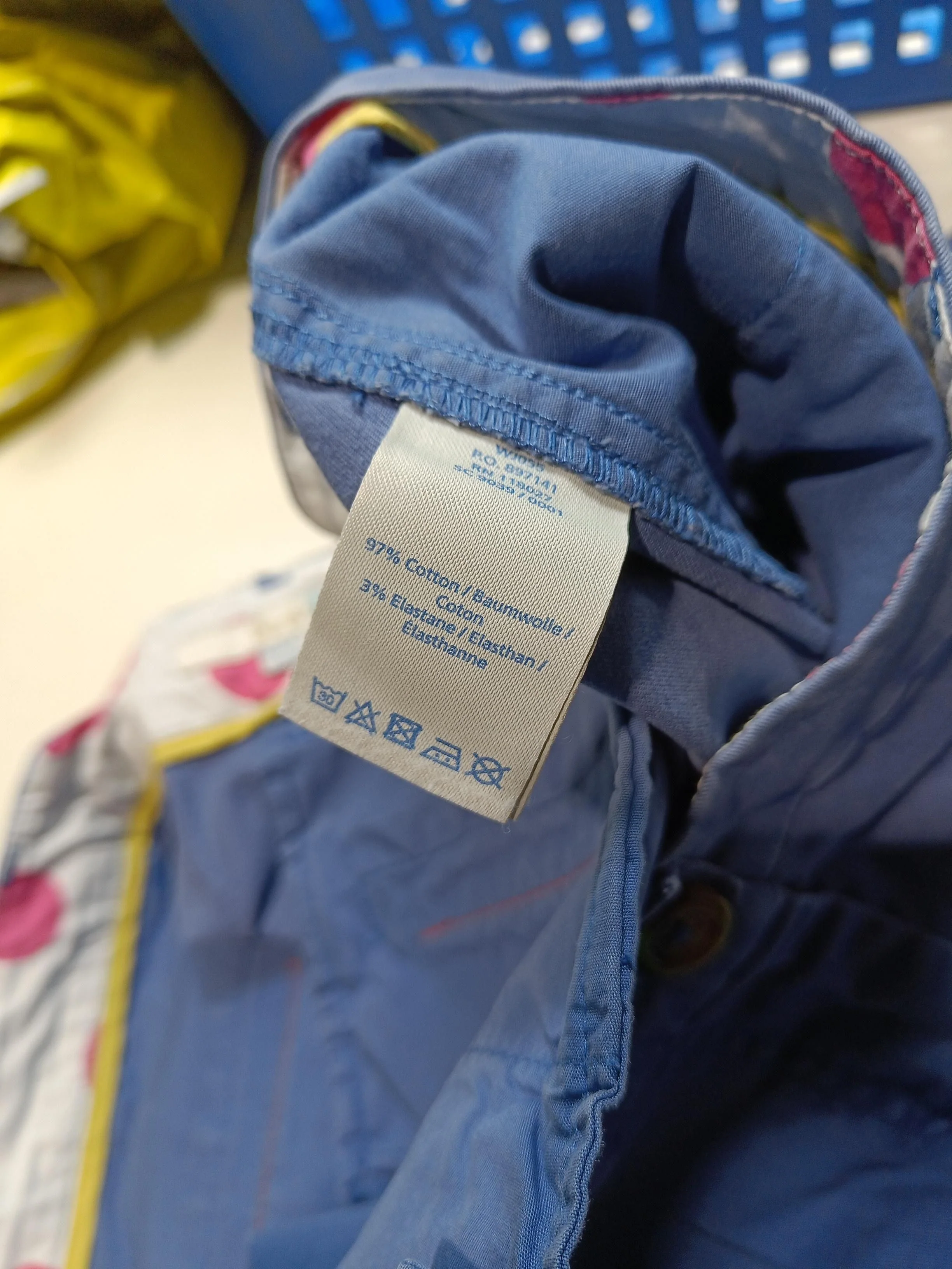 Boden Women's Shorts UK 16 Blue Cotton with Elastane Mom - Image 7